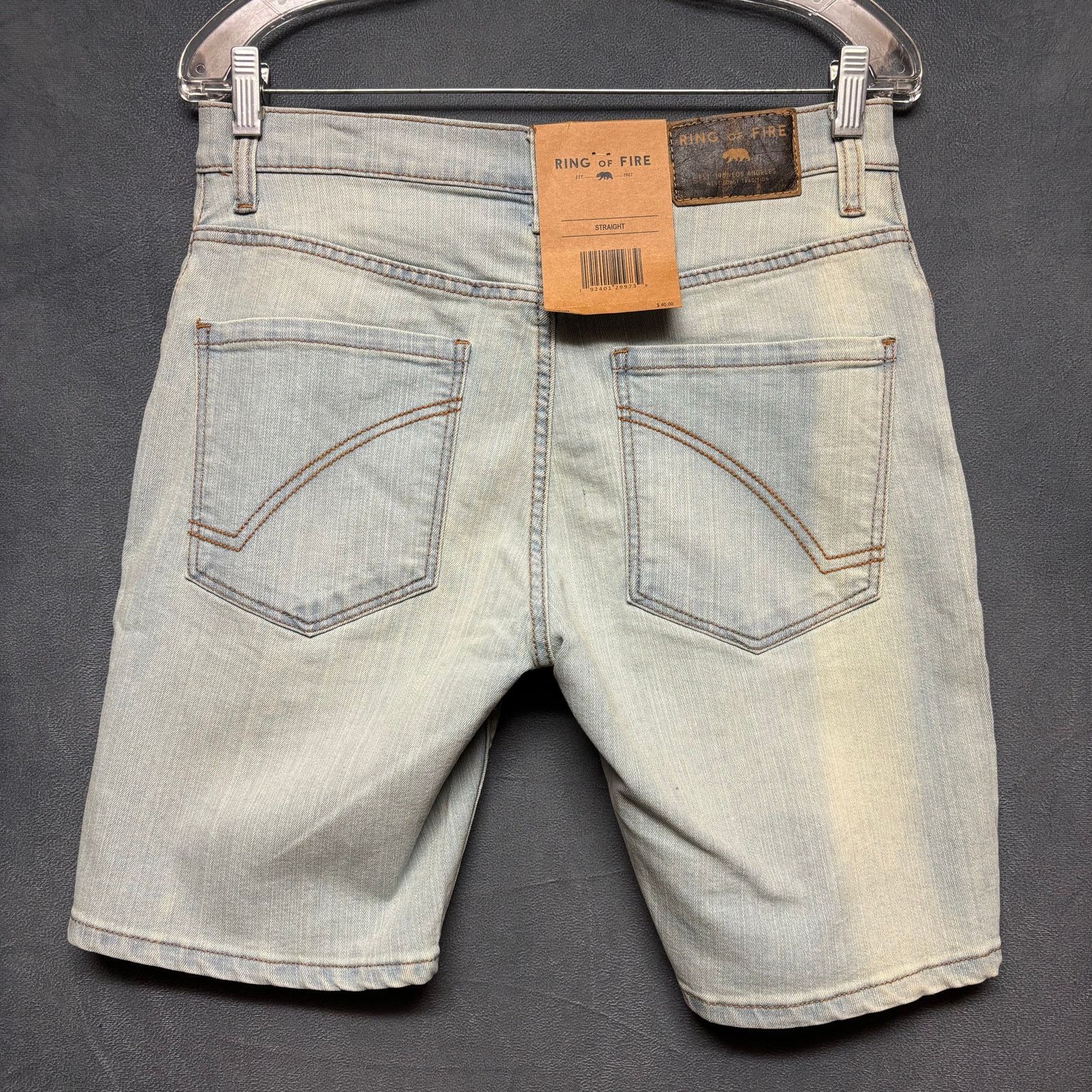 Ring Of Fire Ring Of Fire Distress Ripper Jorts Denim Shorts Blue Bleach Size US 30 / EU 46 - 2 Thumbnail