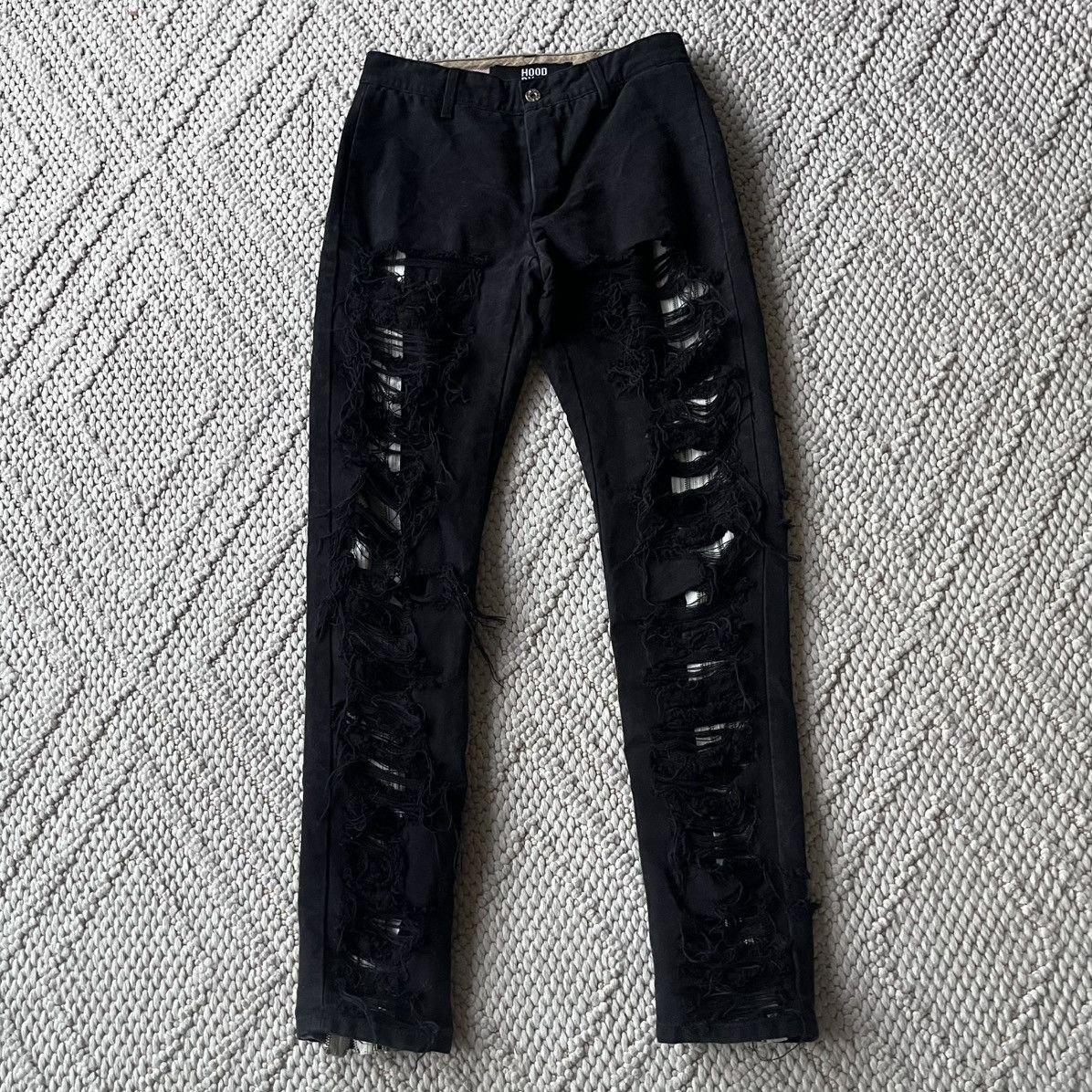 Hood By Air Hood By Air SS15 double layer zipper distressed denim Size US 28 / EU 44 - 1 Thumbnail