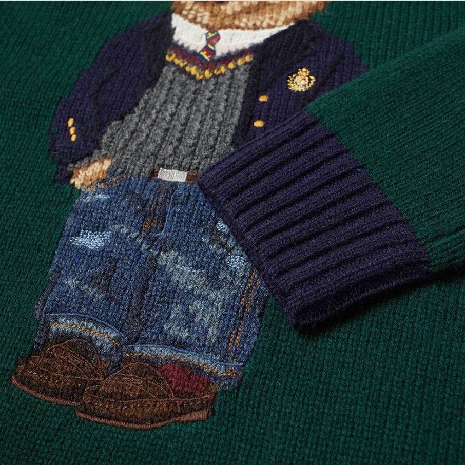 Polo Ralph Lauren Polo Ralph Lauren Bear Sweater Size Medium Size US M / EU 48-50 / 2 - 3 Thumbnail