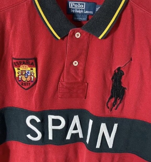 Polo Ralph Lauren × Ralph Lauren Vintage Polo Ralph Lauren Espana Big Logo Polos #10 Size US XL / EU 56 / 4 - 3 Thumbnail