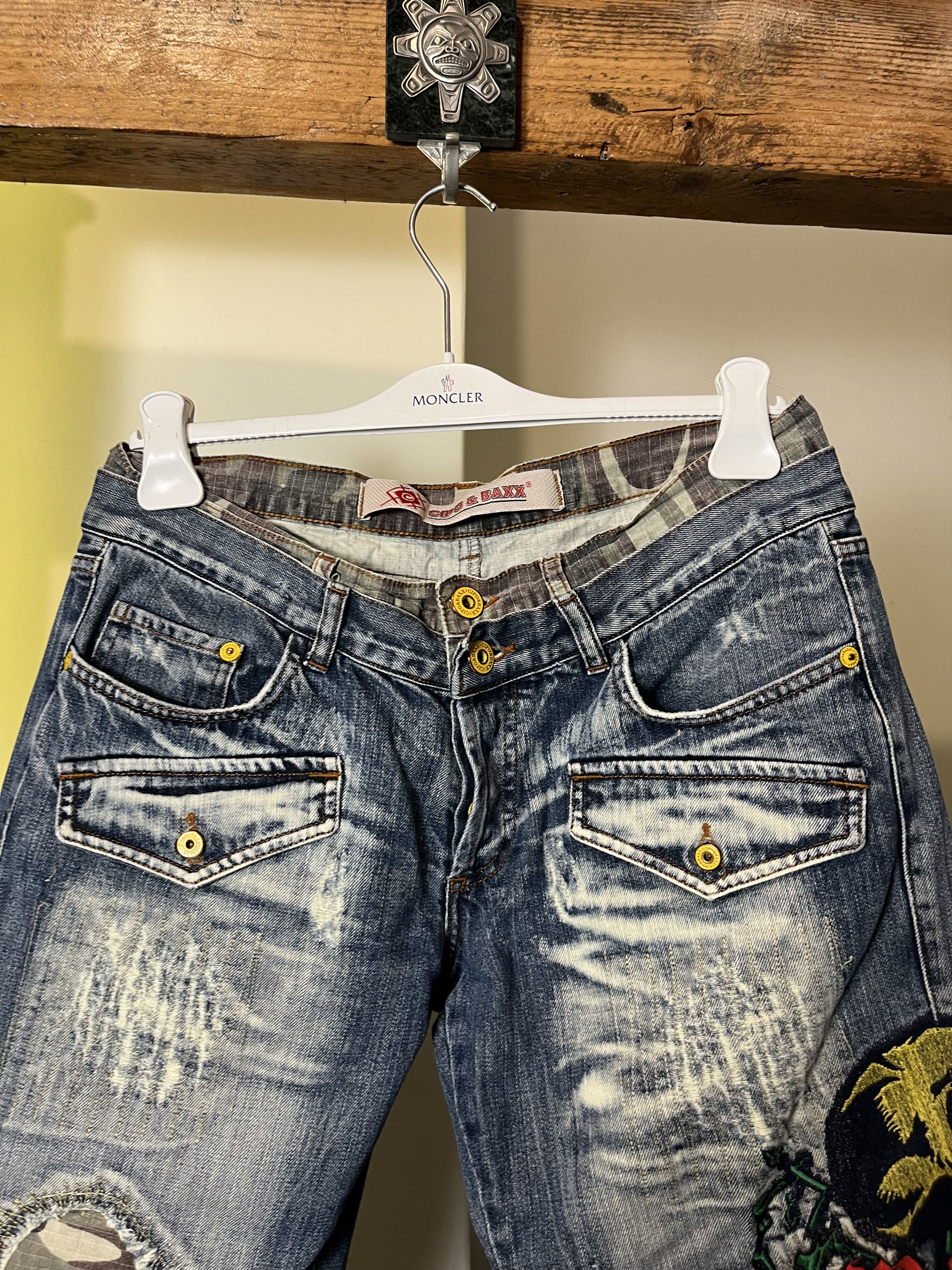 Japanese Brand × Vintage Vintage y2k Denim Japanese Designer Jeans Pants Patchwork Size US 34 / EU 50 - 5 Thumbnail