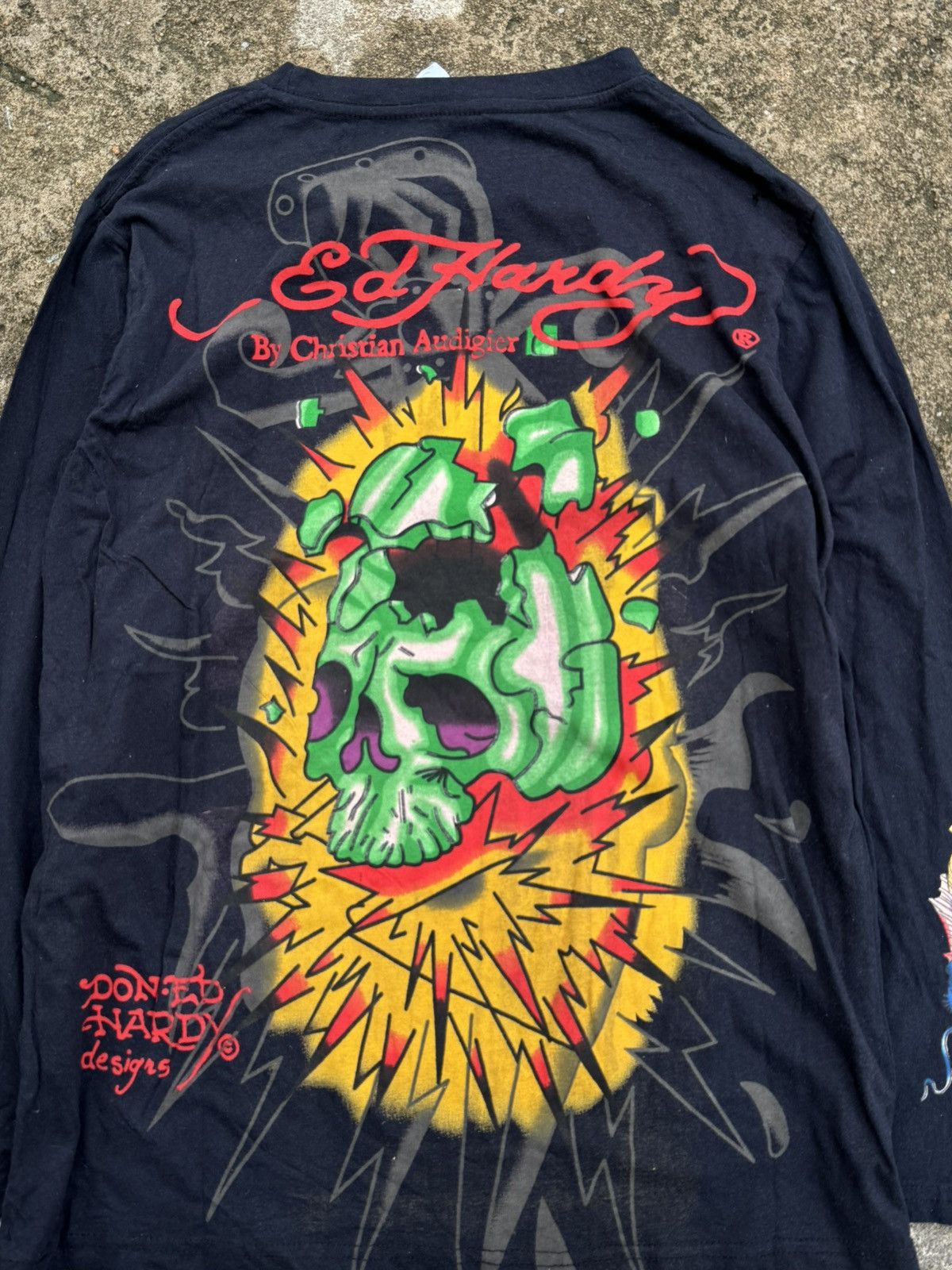 Japanese Brand Ed Hardy Skull Dragon Japanese Styled Size US L / EU 52-54 / 3 - 4 Thumbnail
