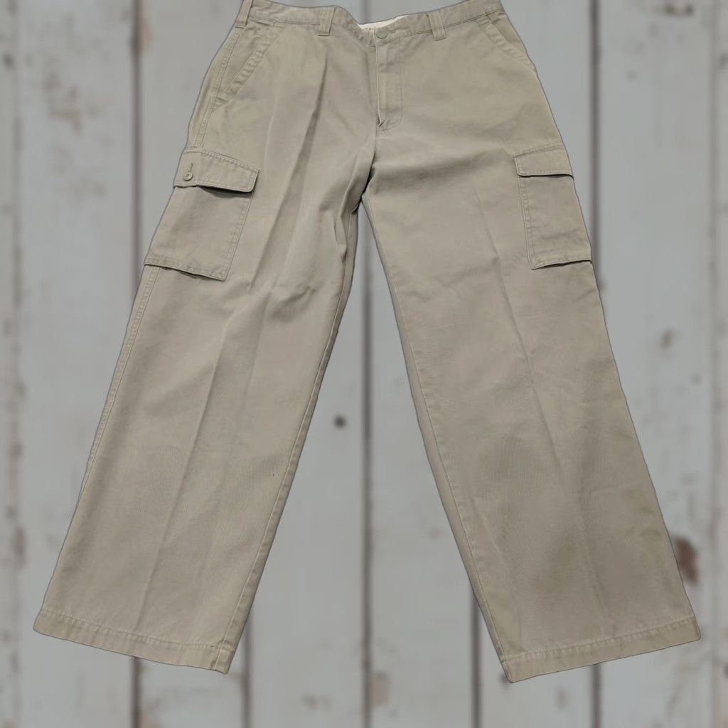 Vintage St Johns Bay Ultimate Work Pants Mens 36x29 Khaki 100% Cotton Cargo Pocket Pants Cargo Pocket Mens Regular Brown Canvas Backpack? Size US 36 / EU 52 - 1 Thumbnail