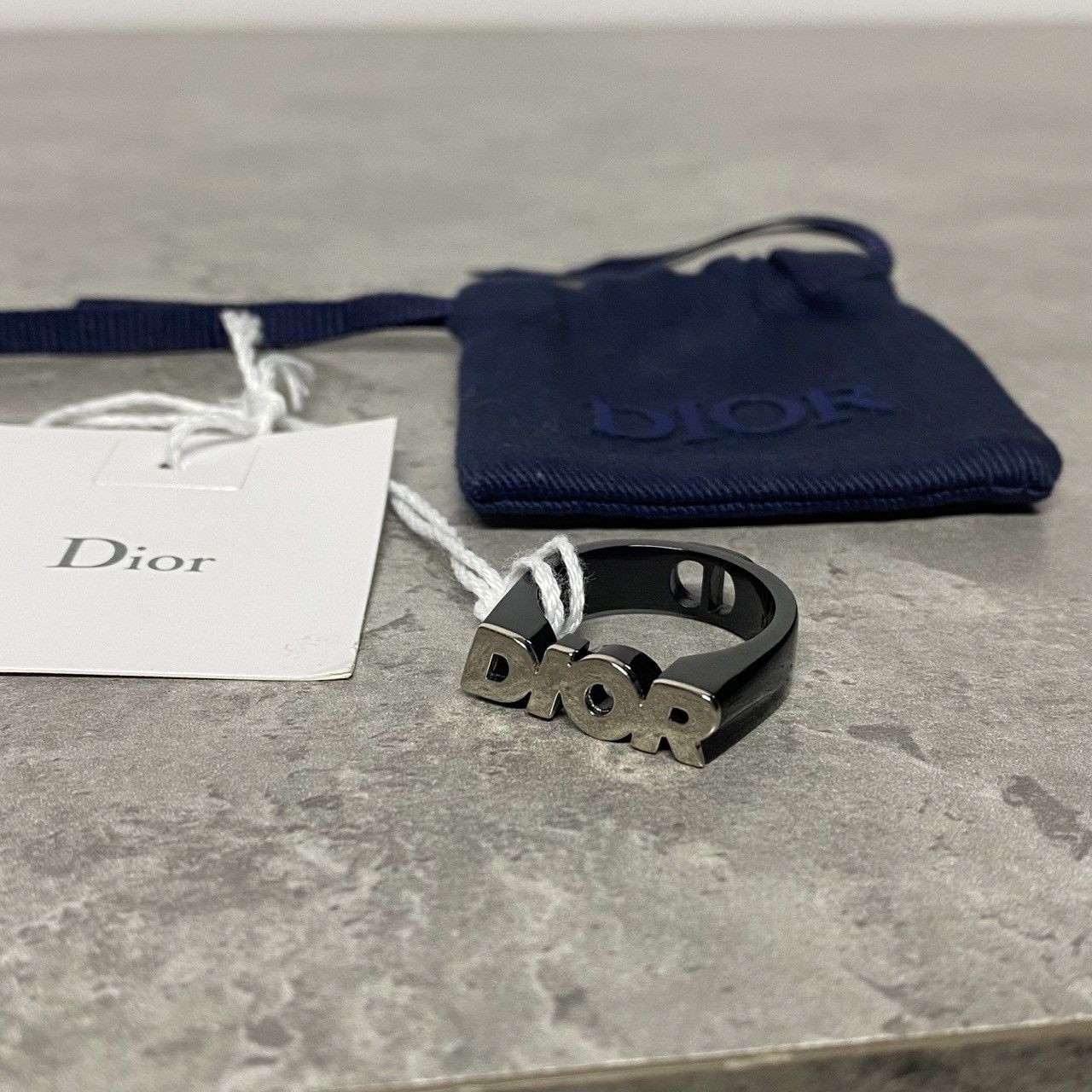 Dior Dior mens ring silver comic oblique monogram jewelry chain Size ONE SIZE - 4 Thumbnail
