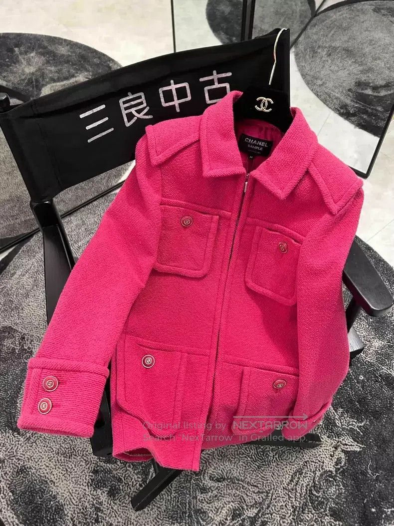 Chanel Chanel 20c station lipstick powder tweed four-pocket jacke Size XS / US 0-2 / IT 36-38 - 7 Thumbnail