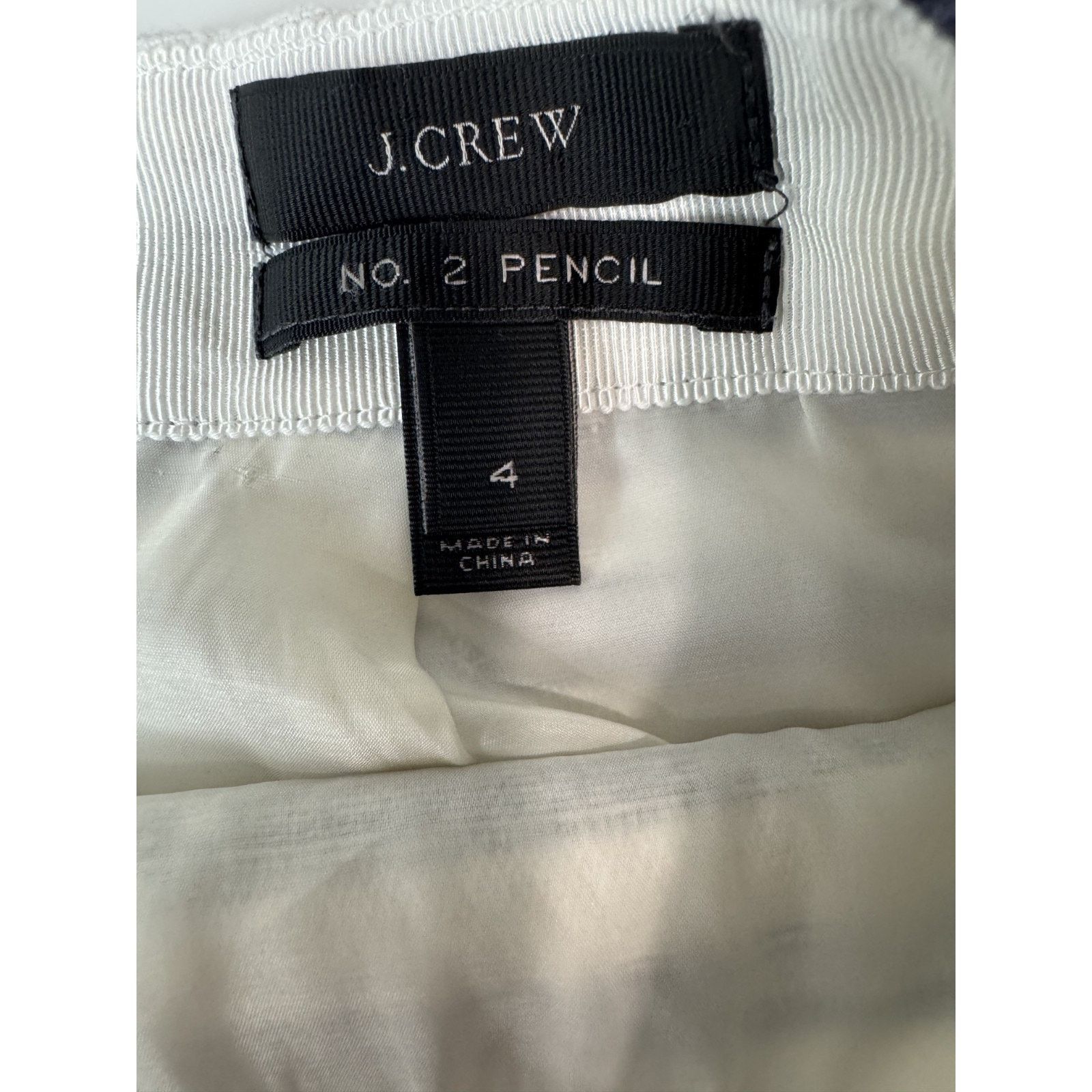 J.Crew J.Crew No. 2 Pencil Skirt 4 Navy Stripe Preppy Nautical Size 27" / US 4 / IT 40 - 4 Thumbnail