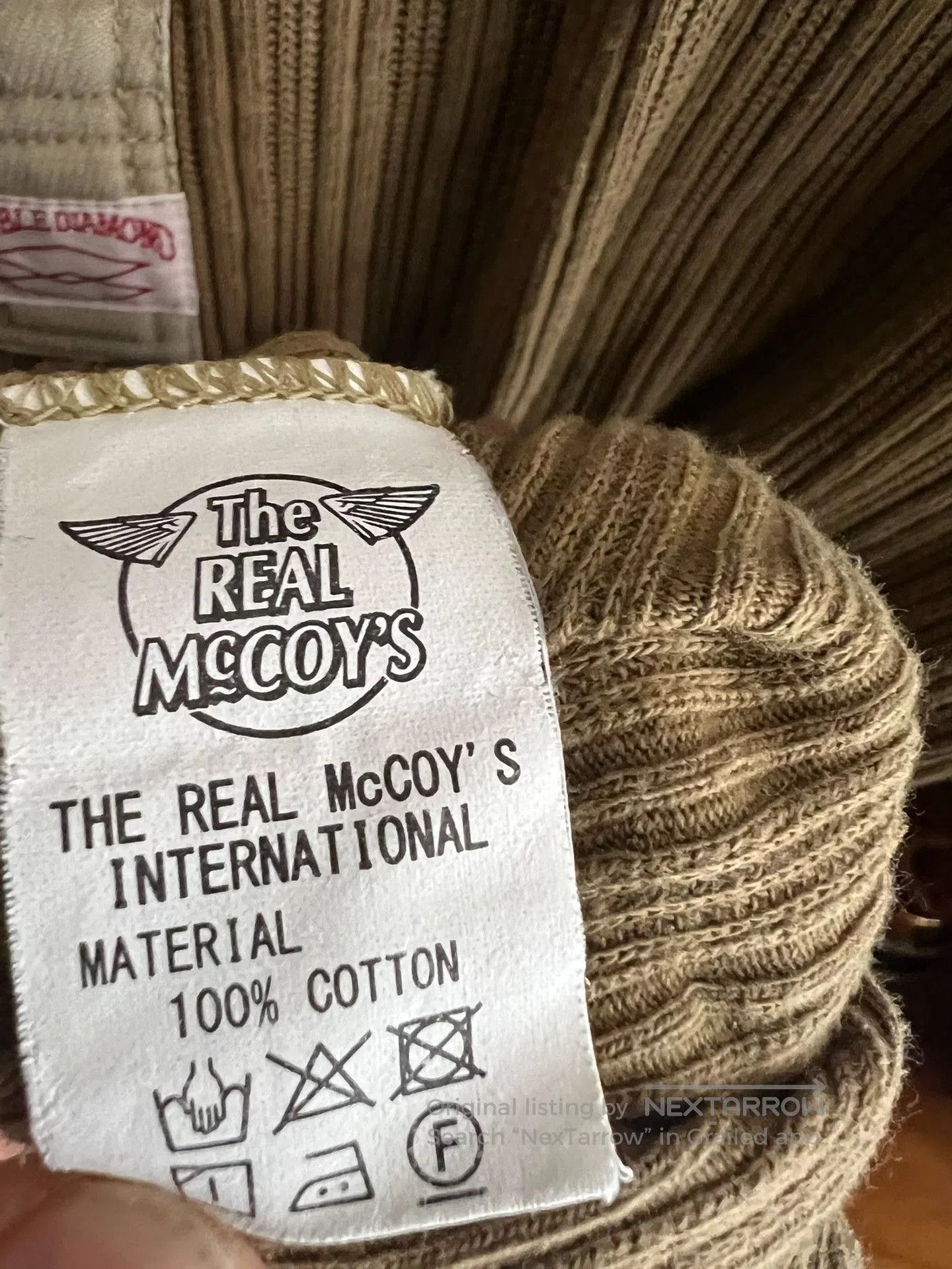 The Real McCoy's The Real McCoy Vintage Henley Long. Size US XXS / EU 40 - 6 Thumbnail