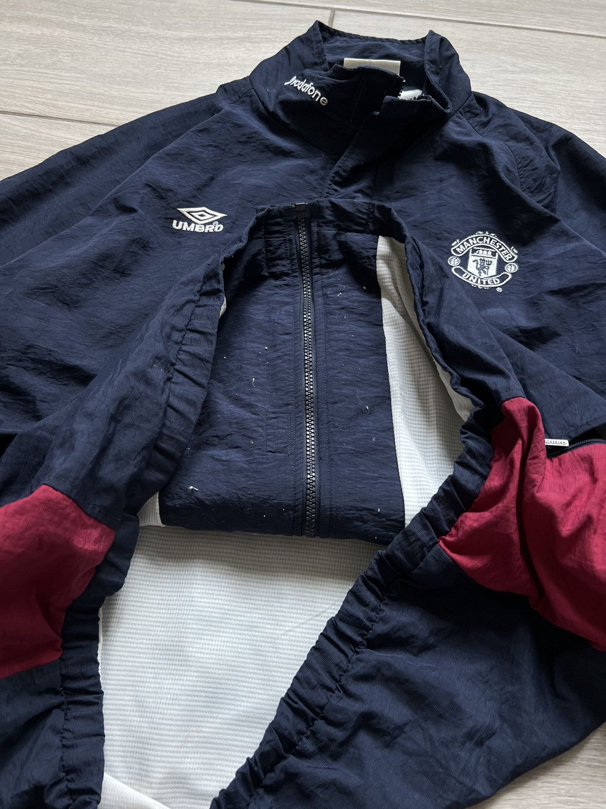 Nike × Vintage MANCHESTER UNITED 2000 2002 TRAINING FOOTBALL JACKET UMBRO Size US XL / EU 56 / 4 - 12 Thumbnail