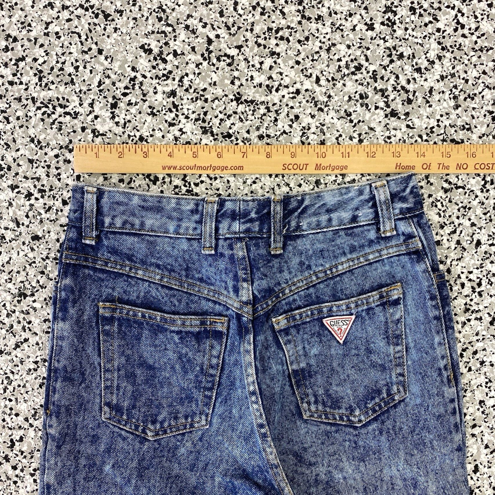 Guess VINTAGE GUESS Jeans Mens 28x30.5 Blue 90s Ankle Regular 5-Pocket Denim Logo Size US 28 / EU 44 - 5 Thumbnail
