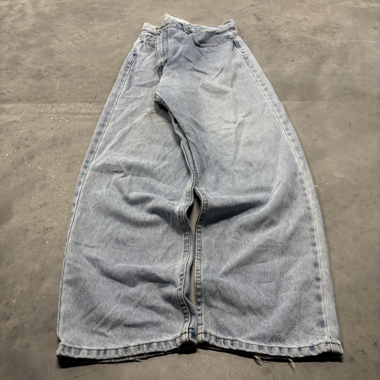 Japanese Brand × Vintage Crazy Vintage Y2K/2000s Light Wash Essential Denim Jeans! Size US 36 / EU 52 - 3 Thumbnail