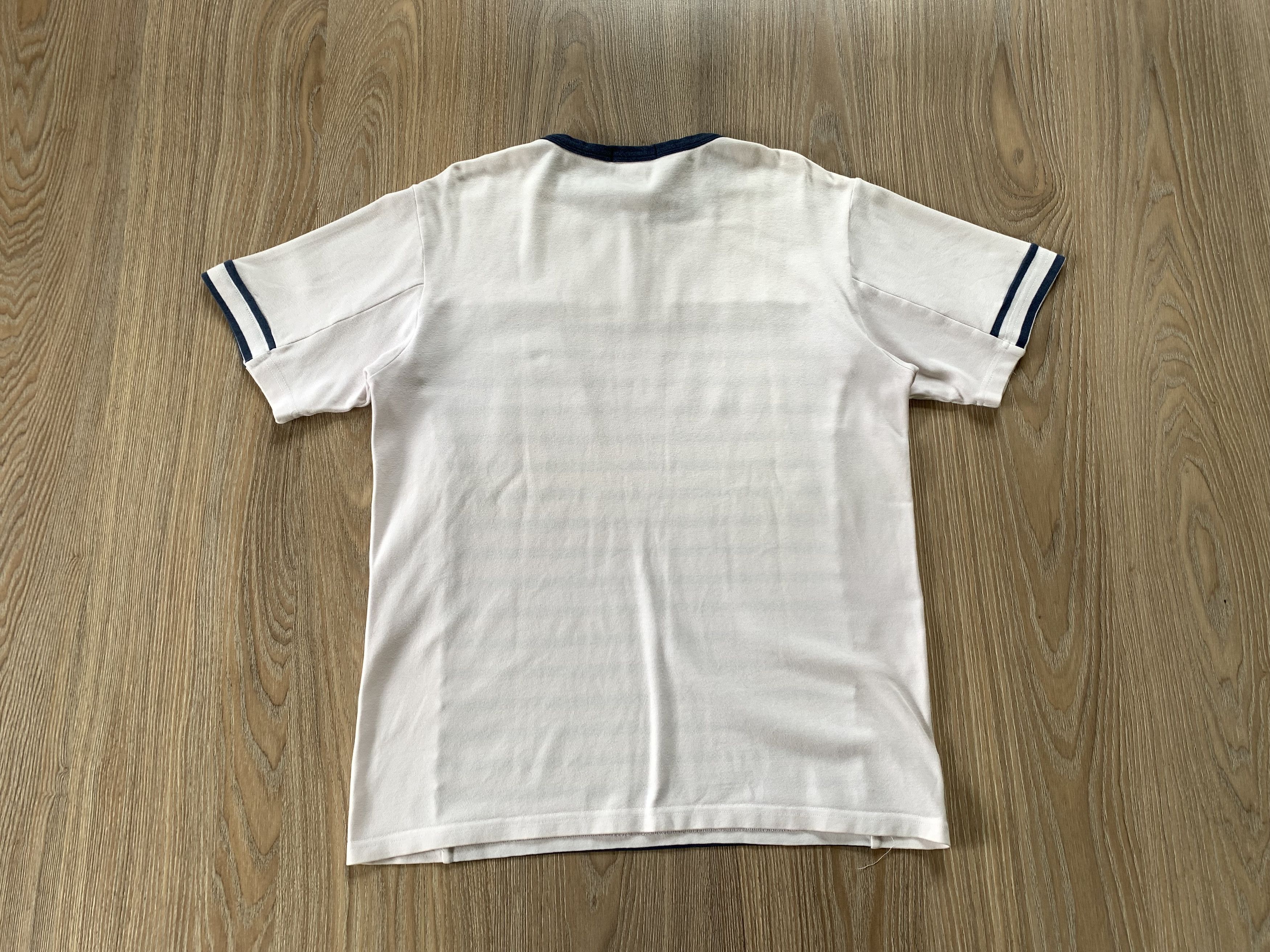Designer × Vintage Vintage HOM Stripe Quarter Zip Cotton T Shirt Size US L / EU 52-54 / 3 - 3 Thumbnail