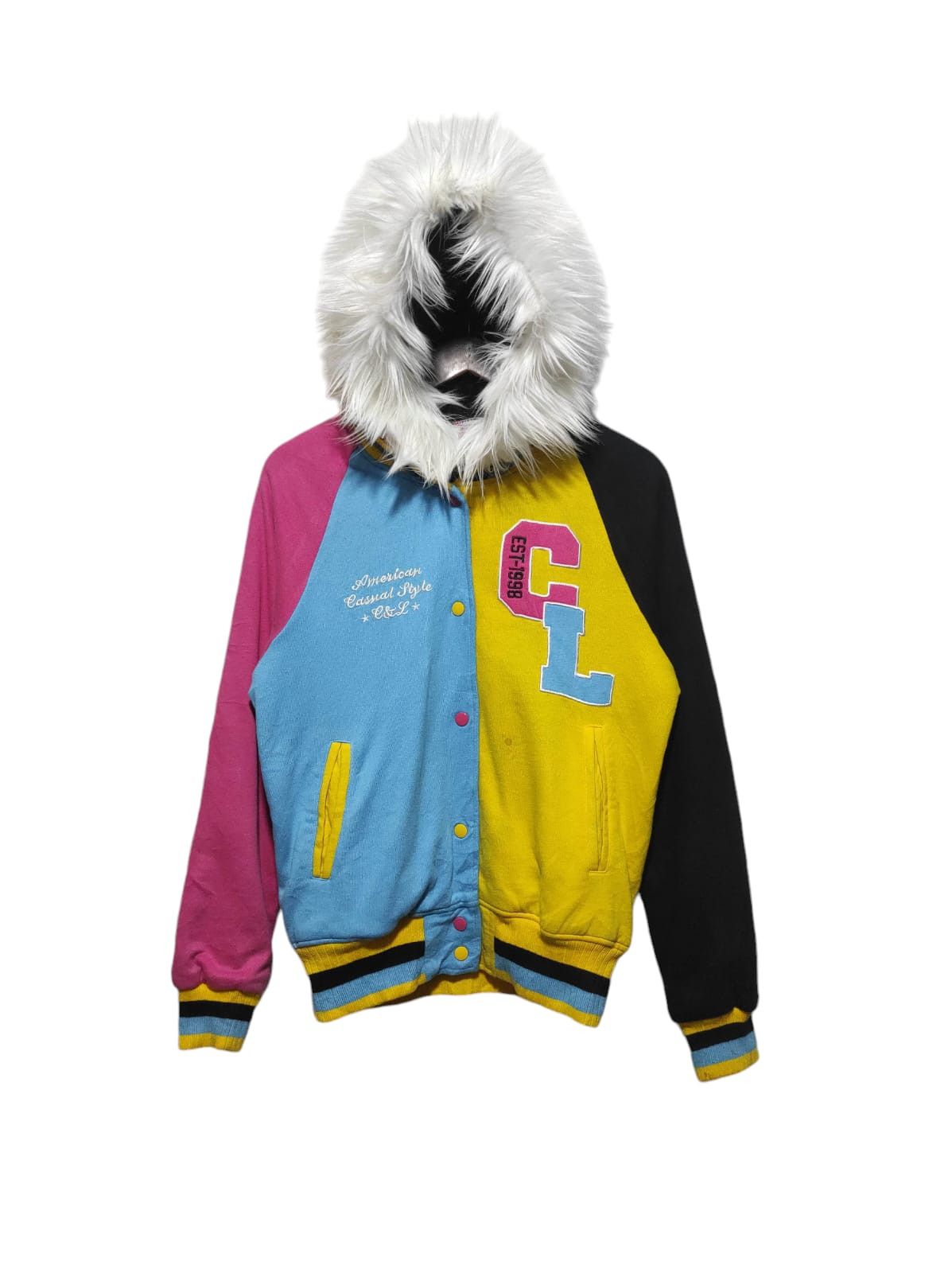 Co and Lu Sherpa zipper Fur Hoodie IfSixWasNine LGB style