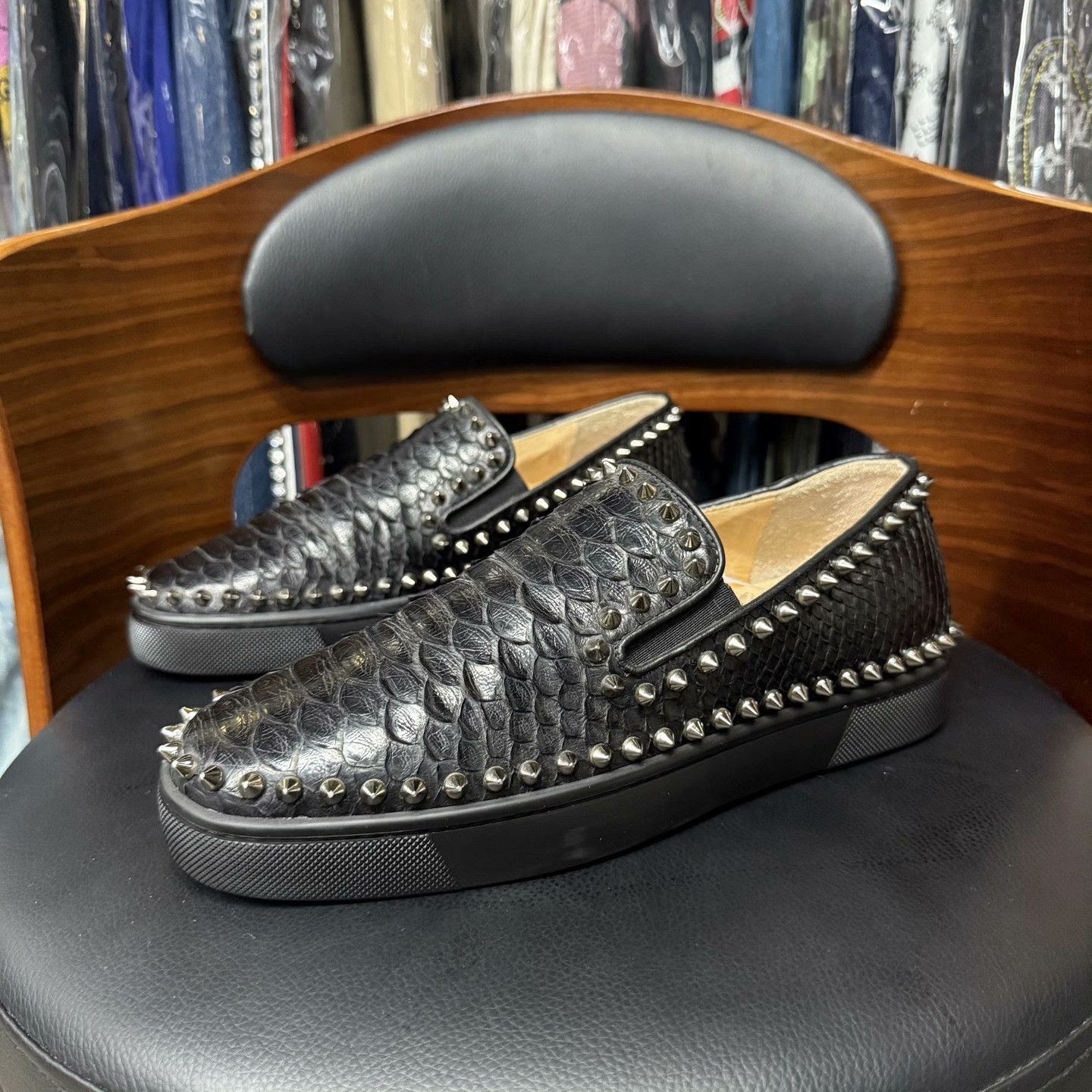Christian Louboutin Christian Louboutin Black Lowtop Sneakers 39 Men Size US 6.5 / EU 39-40 - 1 Thumbnail