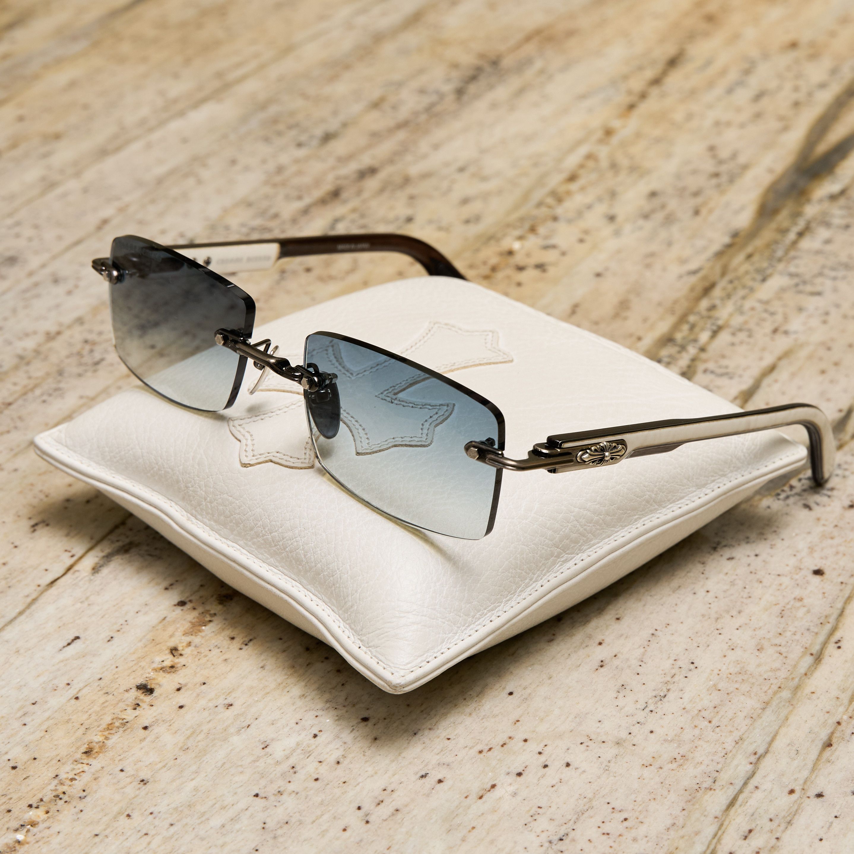 Chrome Hearts CHROME HEARTS DEEP II Antique Silver/White Ebony Sun Size ONE SIZE - 1 Thumbnail