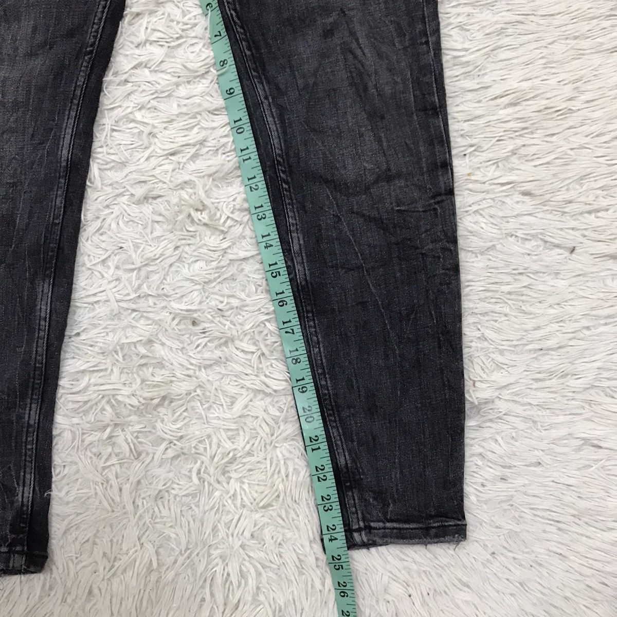 Japanese Brand Zara Man Denim Wear Skinny Fit Distressed Jeans Size US 29 - 21 Thumbnail