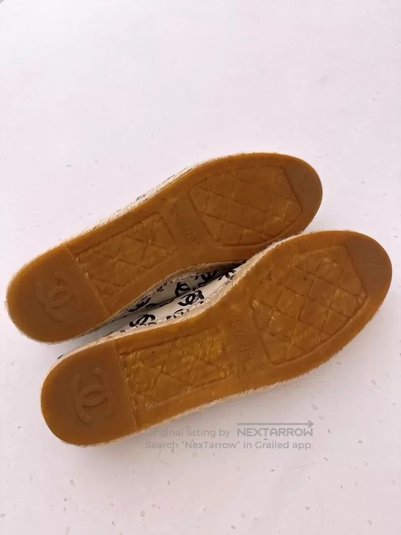 Chanel Chanel Full logo straw-knut fisherman's shoes Size US 6.5 / IT 36.5 - 8 Thumbnail