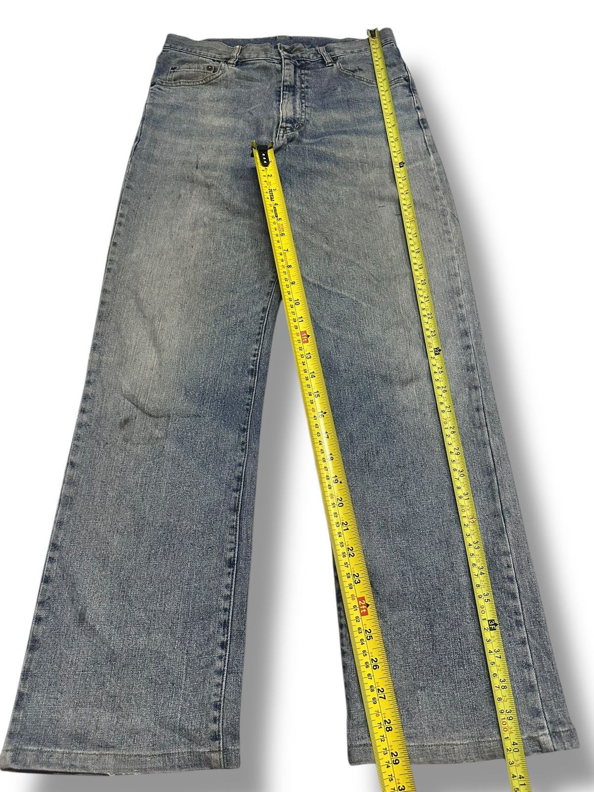 Japanese Brand Crocodile Vintage Baggy Loose Distressed Jeans Faded Size US 30 / EU 46 - 12 Thumbnail