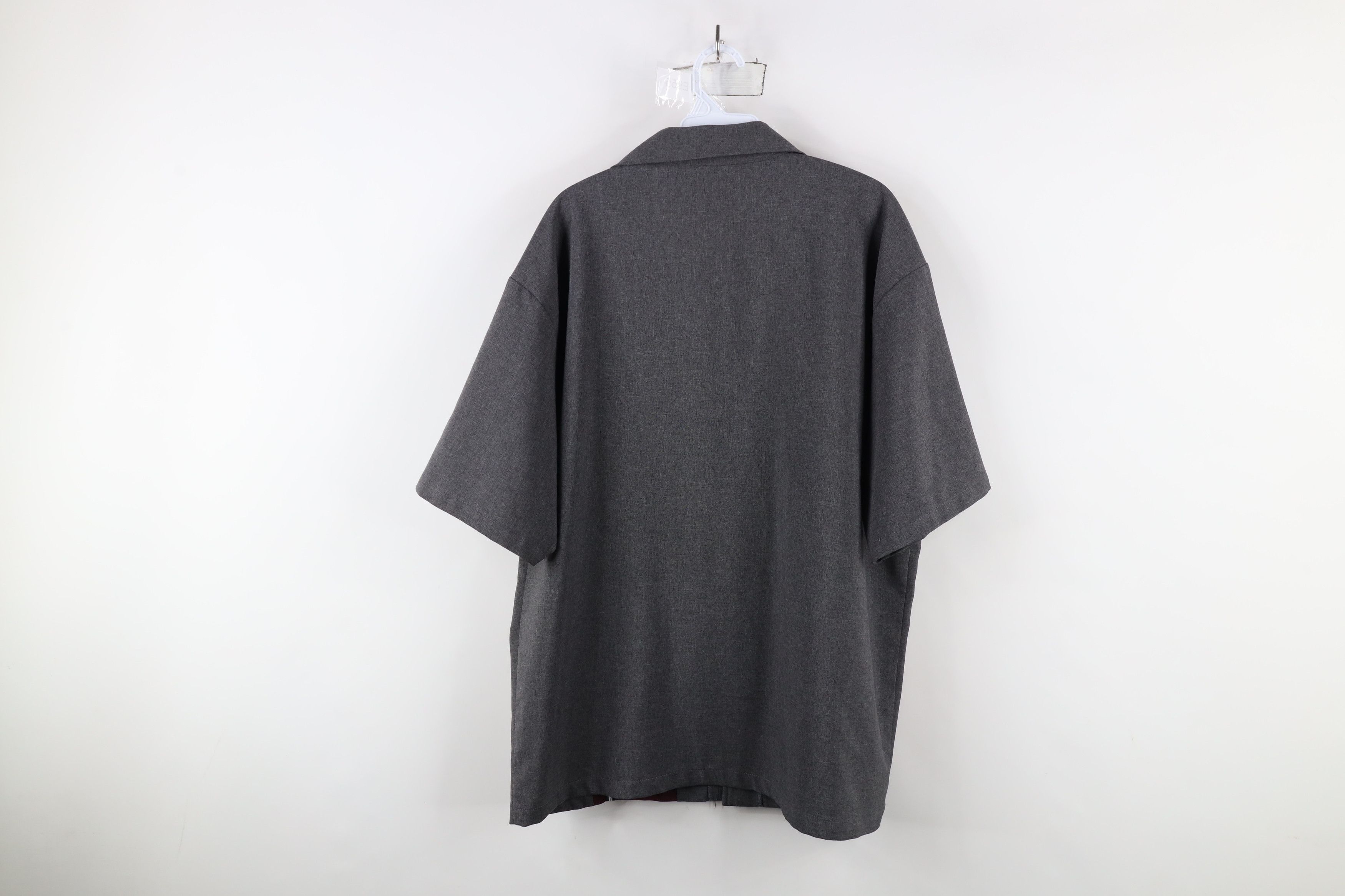 Vintage Vintage 90s Rockabilly Knit Short Sleeve Button Shirt USA Size US XL / EU 56 / 4 - 9 Thumbnail