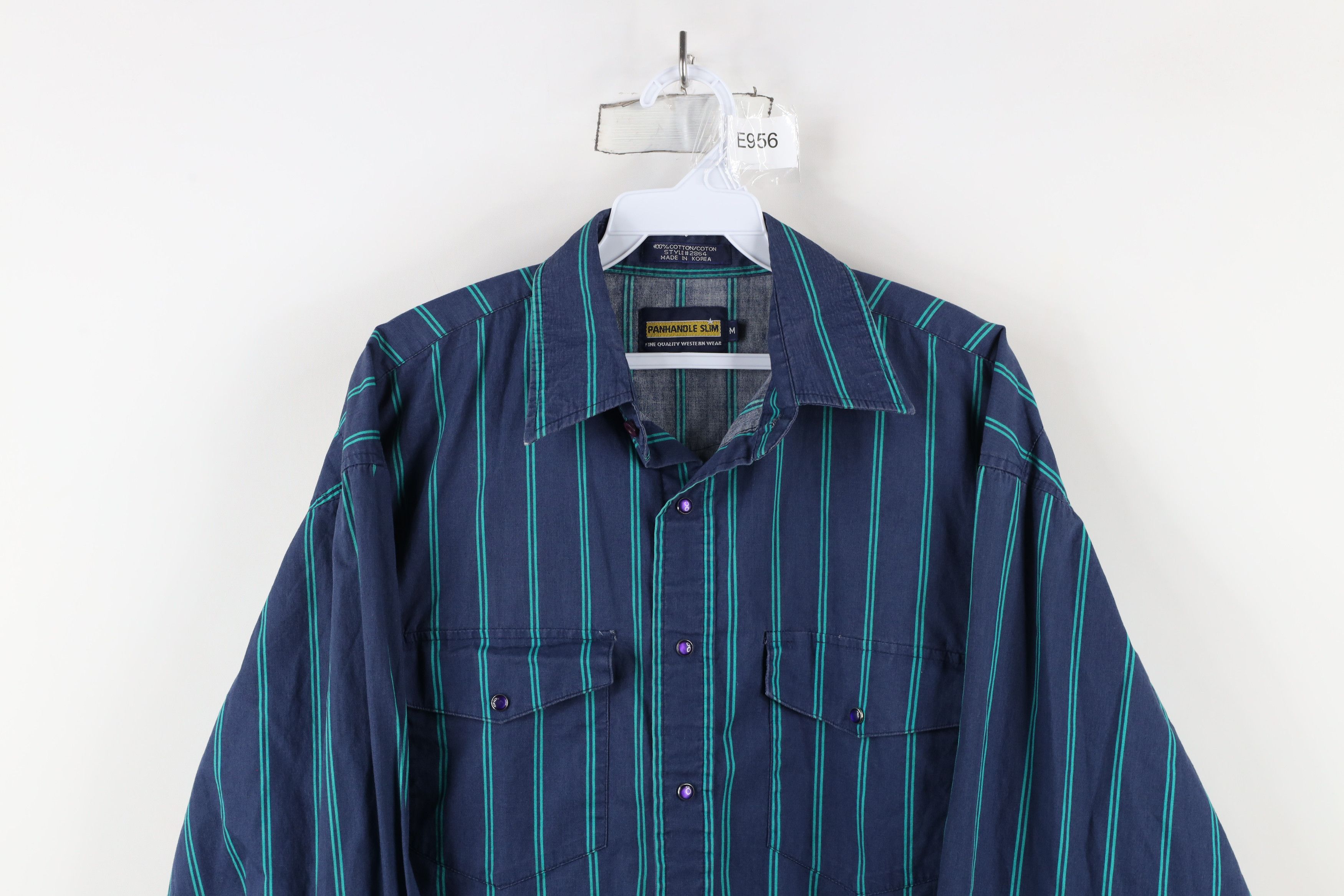 Vintage Vintage 90s Rockabilly Western Rodeo Snap Button Shirt Size US M / EU 48-50 / 2 - 2 Thumbnail