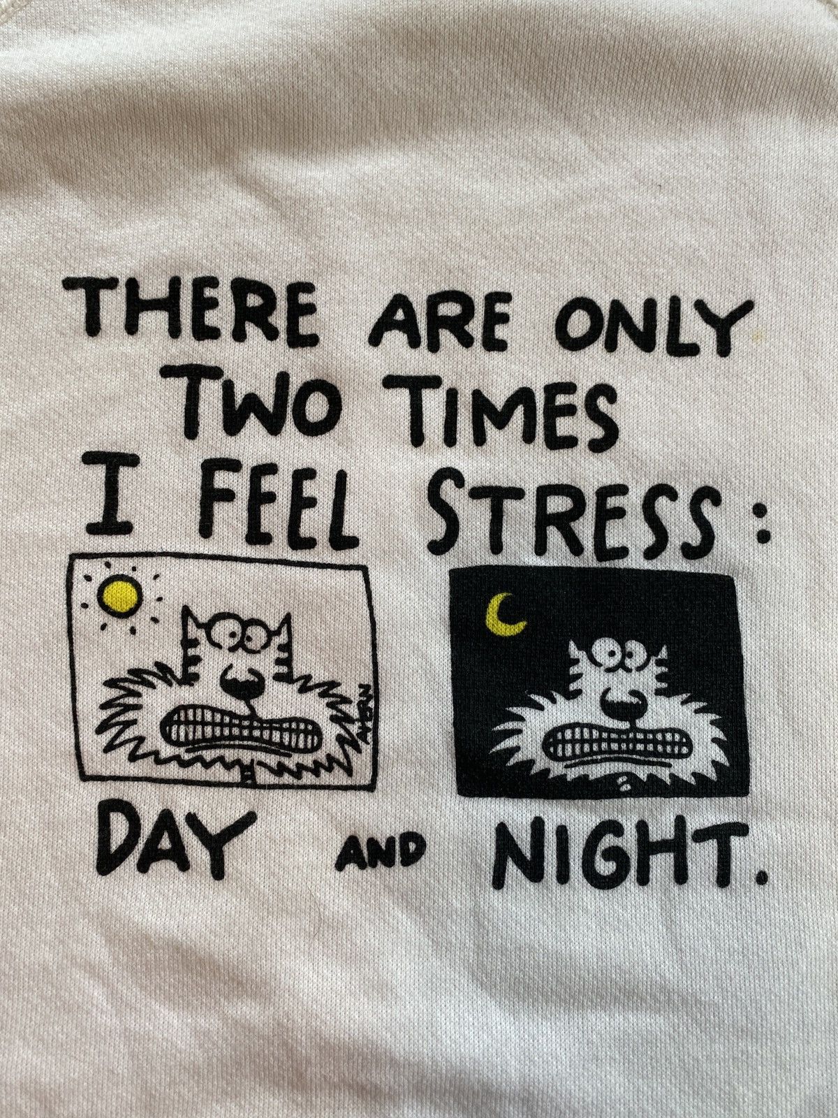 Vintage Vintage Always Stressed Cat Comic Raglan Crewneck Sweatshirt Size US XL / EU 56 / 4 - 3 Thumbnail