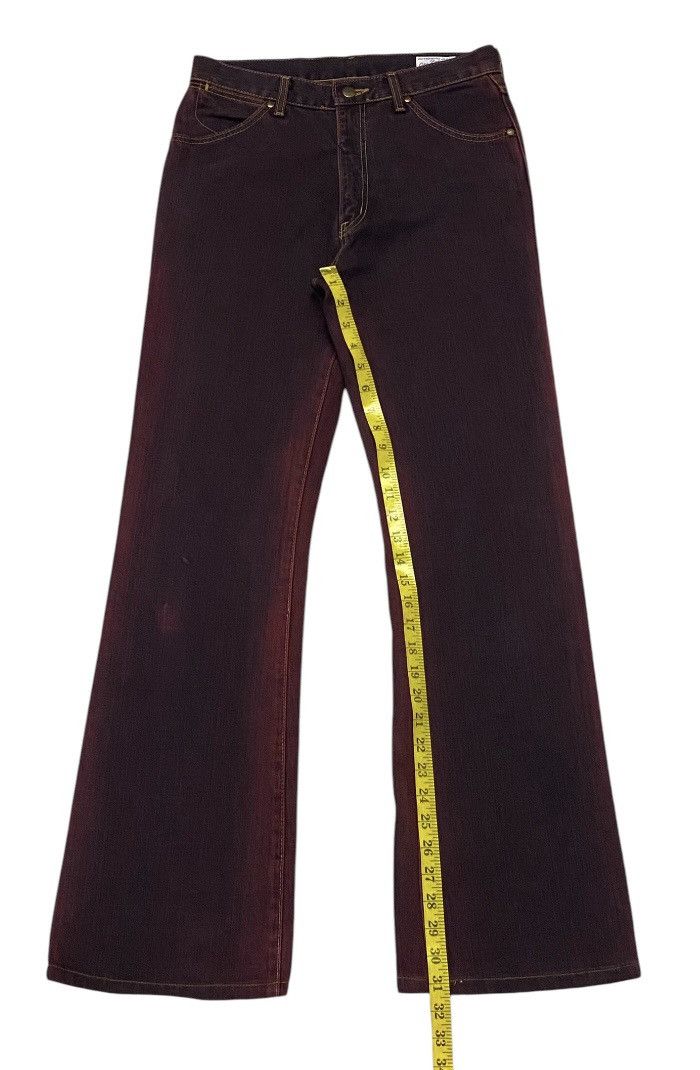 Hysteric Glamour × Japanese Brand × Wrangler 💃Wrangler Classic Red Smoke Flare Jeans Size 29" - 15 Thumbnail