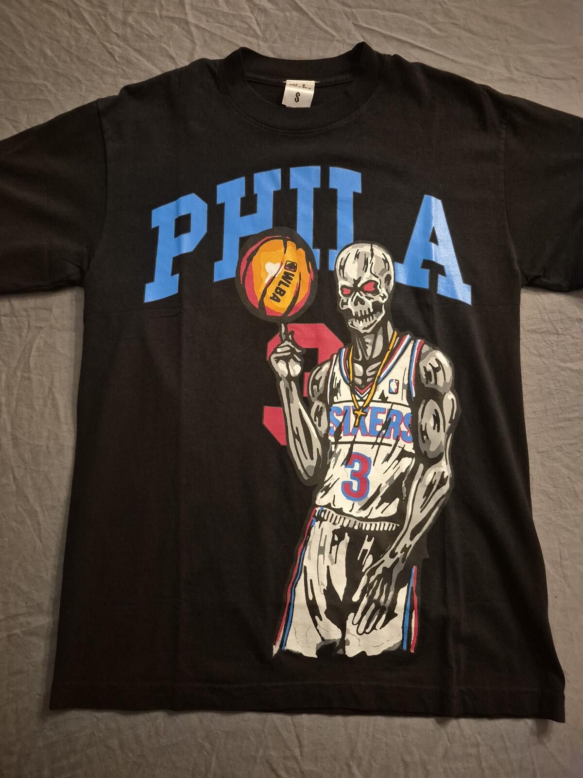 NBA Warren Lotas AI Allen Iverson Skeleton Tee Shirt Size Small Size US S / EU 44-46 / 1 - 1 Thumbnail