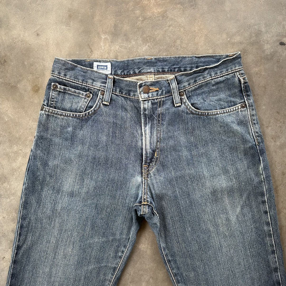 Japanese Brand Vintage Edwin Faded Distressed Denim Jean Pant W32 Size US 32 / EU 48 - 3 Thumbnail