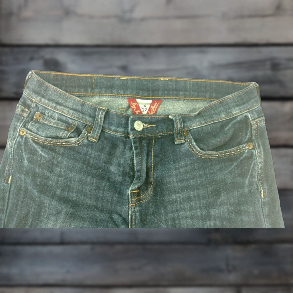 Lucky Brand Womens Lucky Brand Jeans Boot Cut 4 Regular Inseam 30 Blue Cotton Blend Spandex Medium Wash Vintage No Size 27" / US 4 / IT 40 - 1 Thumbnail