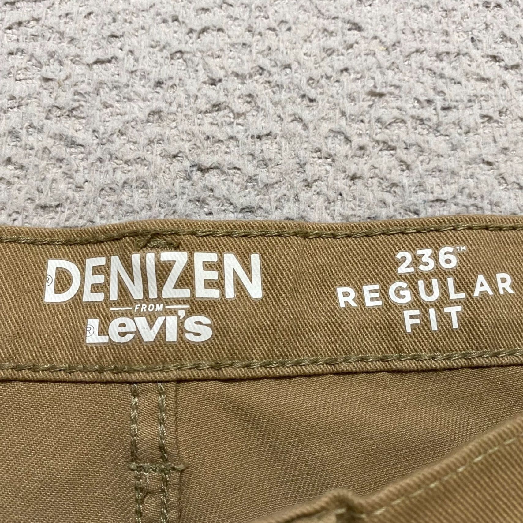 Levi's Levi's Denizen Jeans Mens 34x34 Beige Regular Mid Rise Straight 5-Pocket Cotton Logo Size US 34 / EU 50 - 3 Thumbnail