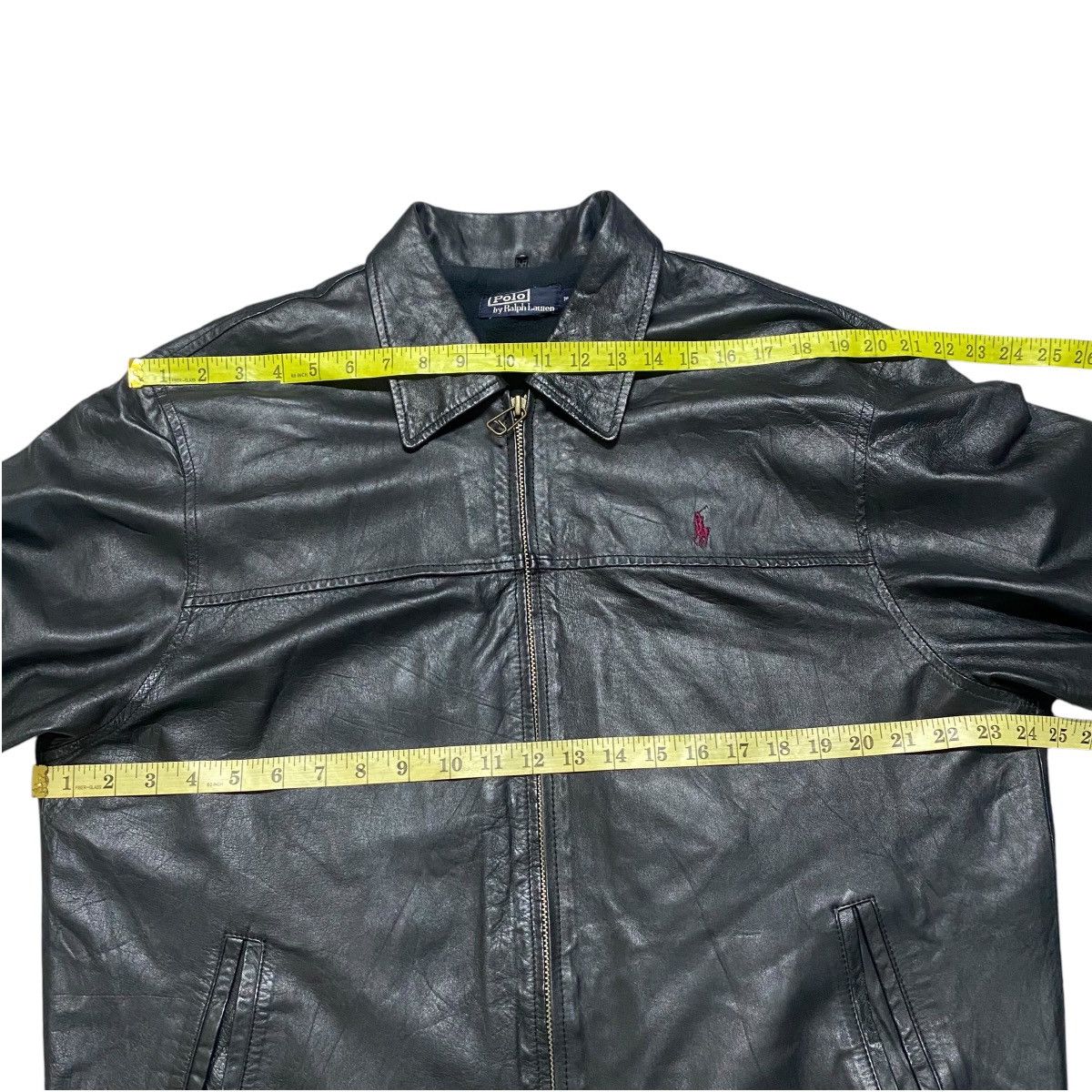 Polo Ralph Lauren Vintage Polo Ralph Lauren Black Leather Jacket Oversized Size US M / EU 48-50 / 2 - 14 Thumbnail