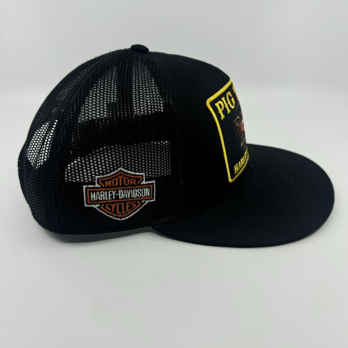 Harley Davidson Harley Davidson Arkansas Pig Trail Big Patch Trucker Hat Size ONE SIZE - 2 Thumbnail