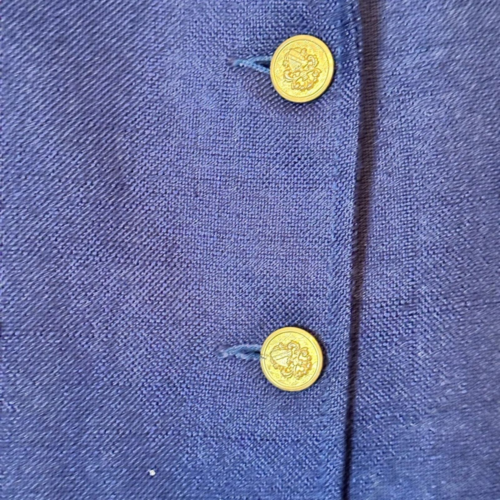 Vintage Navy Blue Blazer With Pockets Size XL / US 12-14 / IT 48-50 - 5 Thumbnail
