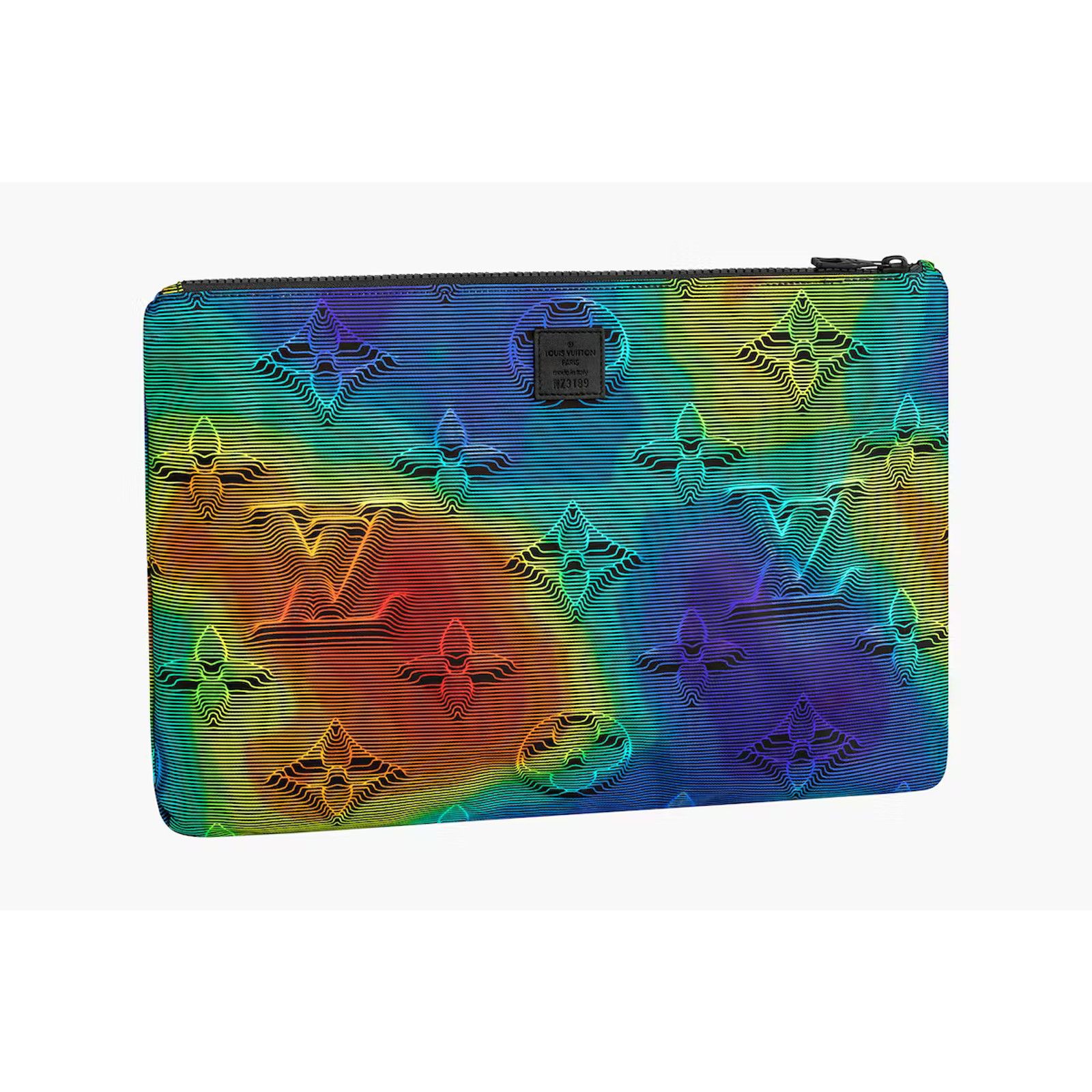 Louis Vuitton Reversible Monogram 3D Nylon LV Pouch Virgil Clutch Bag Size ONE SIZE - 3 Thumbnail