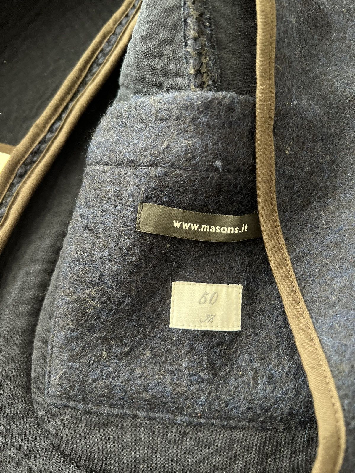 Mason's Mason's Forte Dei Marmi Men's Wool Blazer Sz 50 (IT) Size 50R - 17 Thumbnail