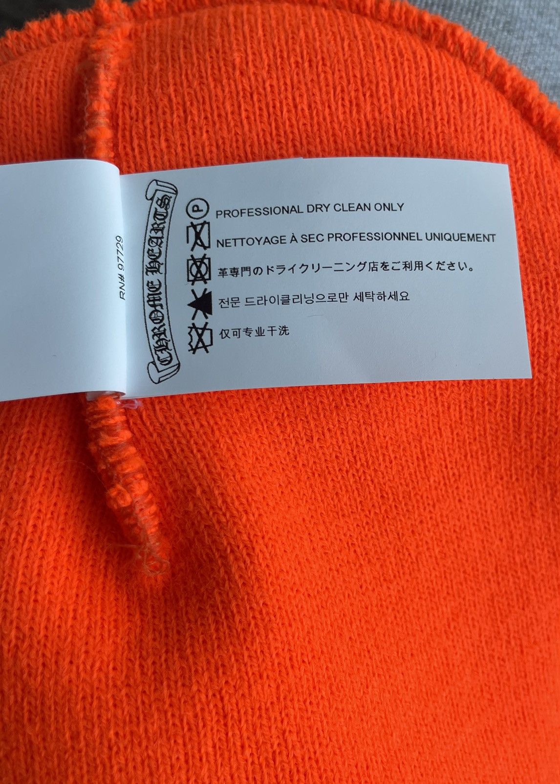 Chrome Hearts Chrome Hearts CH Beanie Orange Size ONE SIZE - 7 Thumbnail