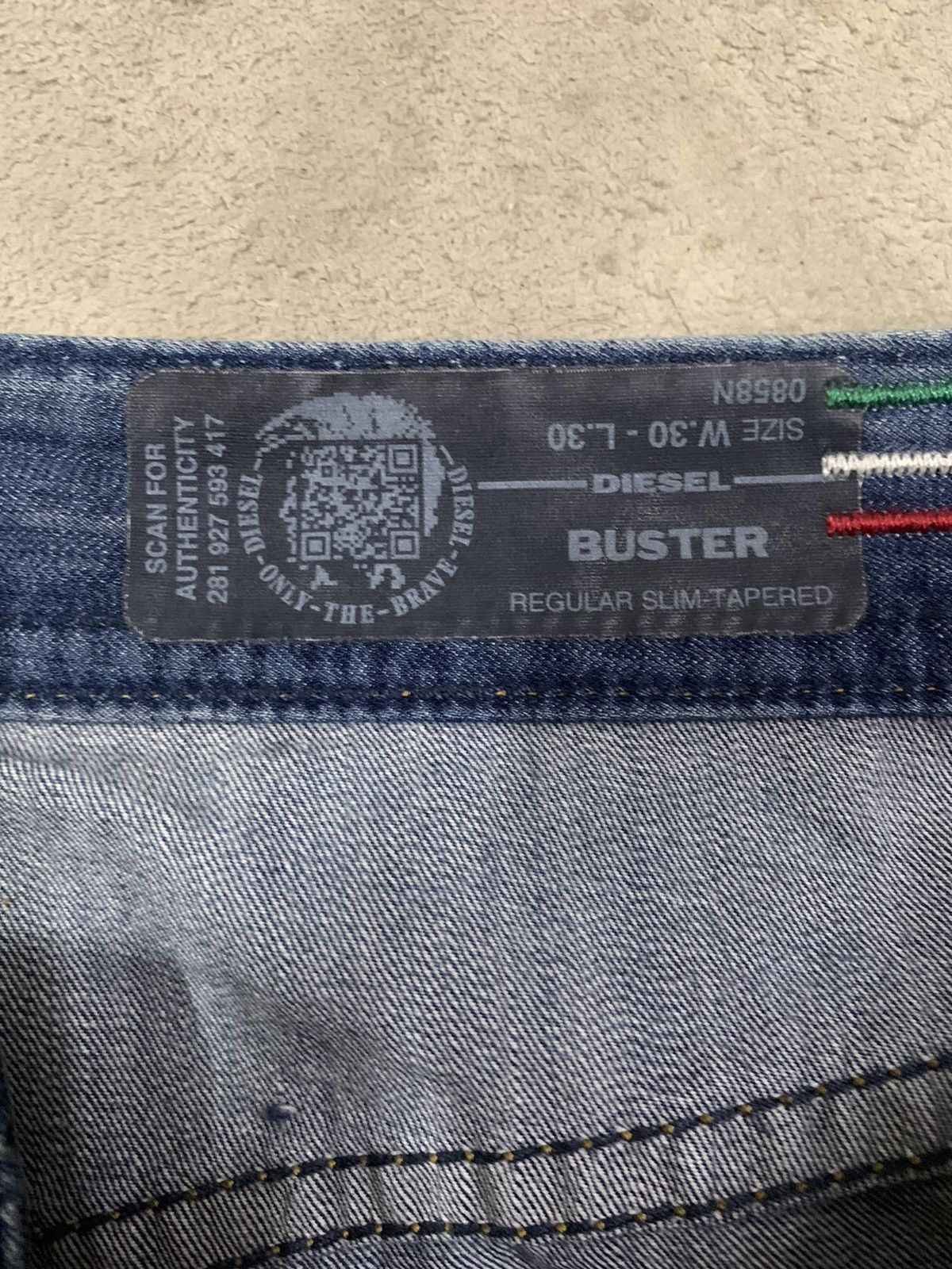 Diesel Diesel Blue Eyecons 2016/2Edition Blue Wash Distressed Jeans Size US 32 / EU 48 - 19 Thumbnail