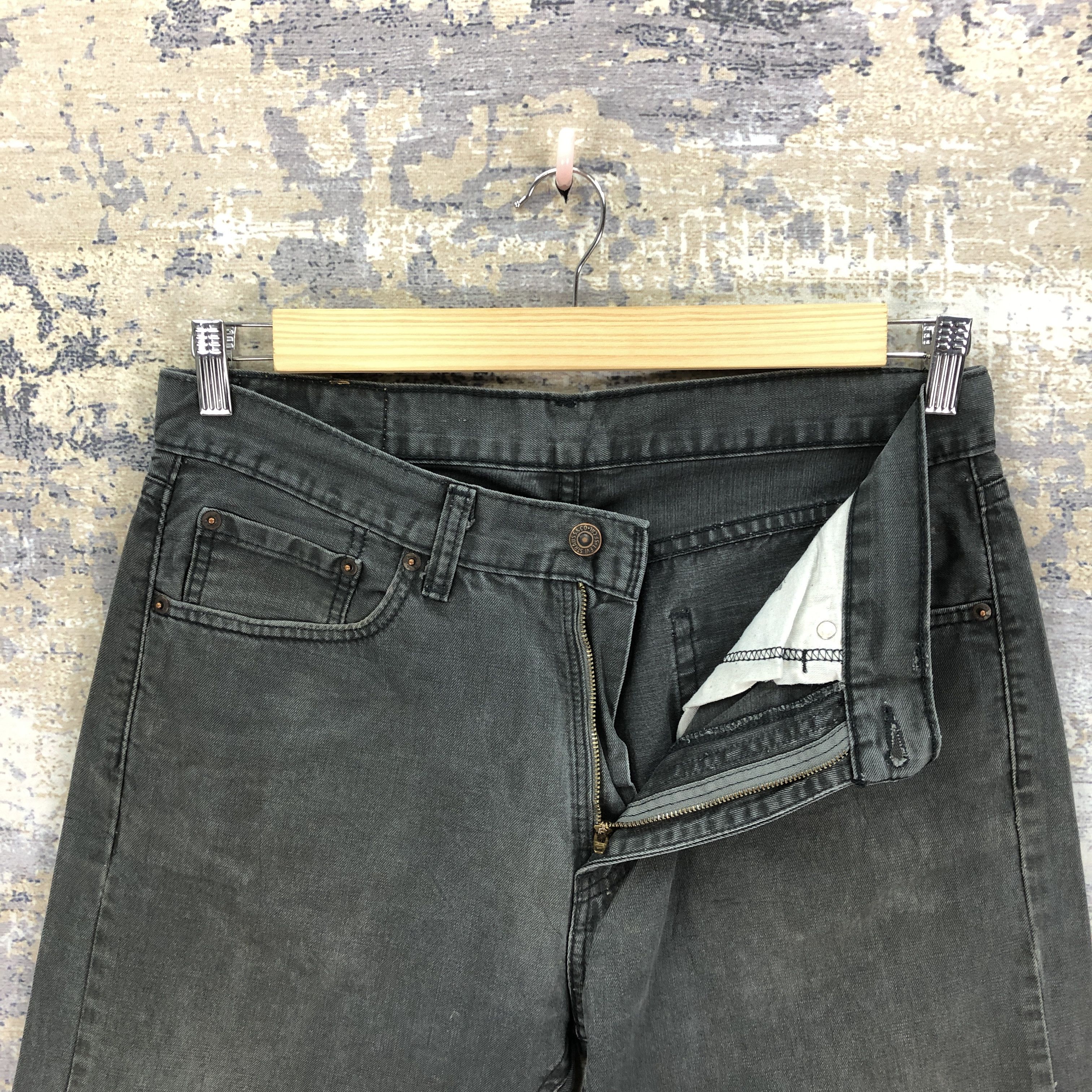 Levi's Vintage Levis Faded Black Jeans Levi's 505 Light Wash Denim Size US 32 / EU 48 - 6 Thumbnail