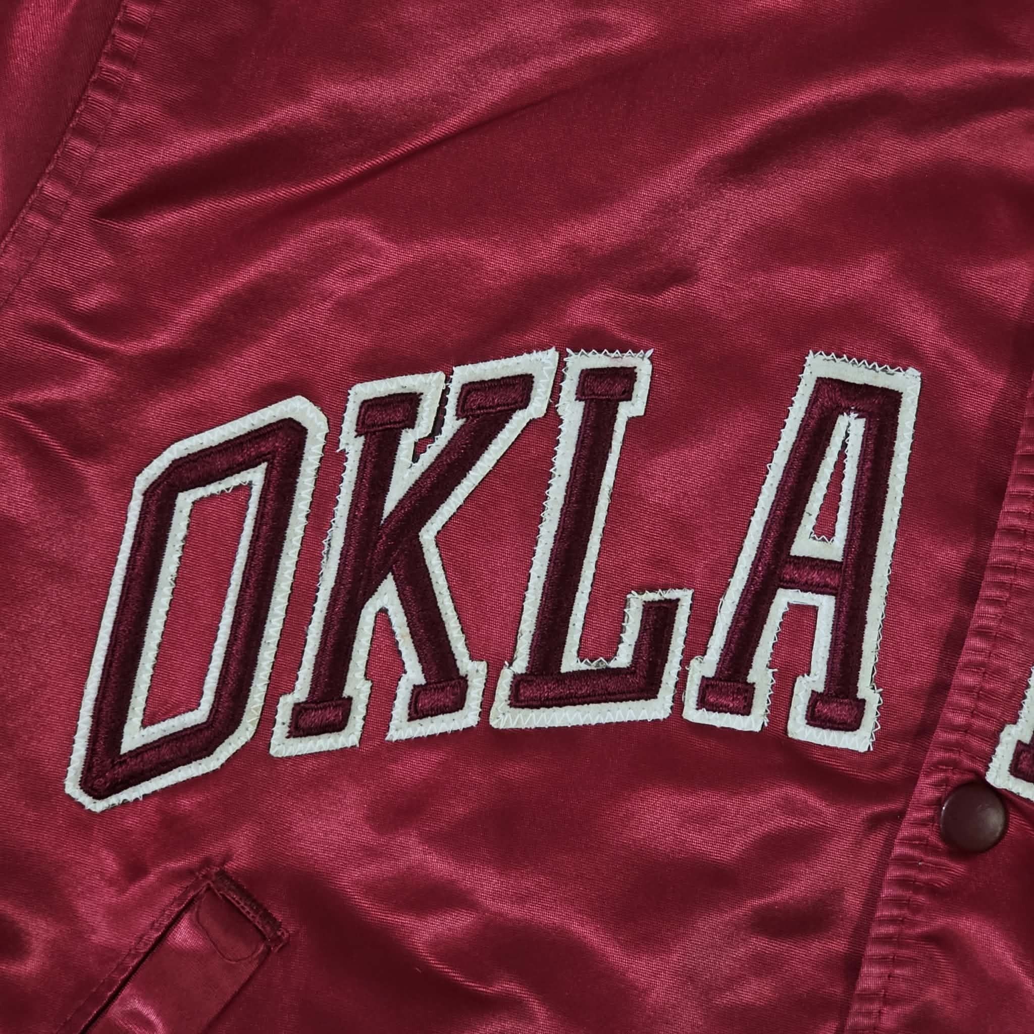 Starter Oklahoma Sooners Vintage 80s Satin Bomber Jacket Coat Size US M / EU 48-50 / 2 - 4 Thumbnail