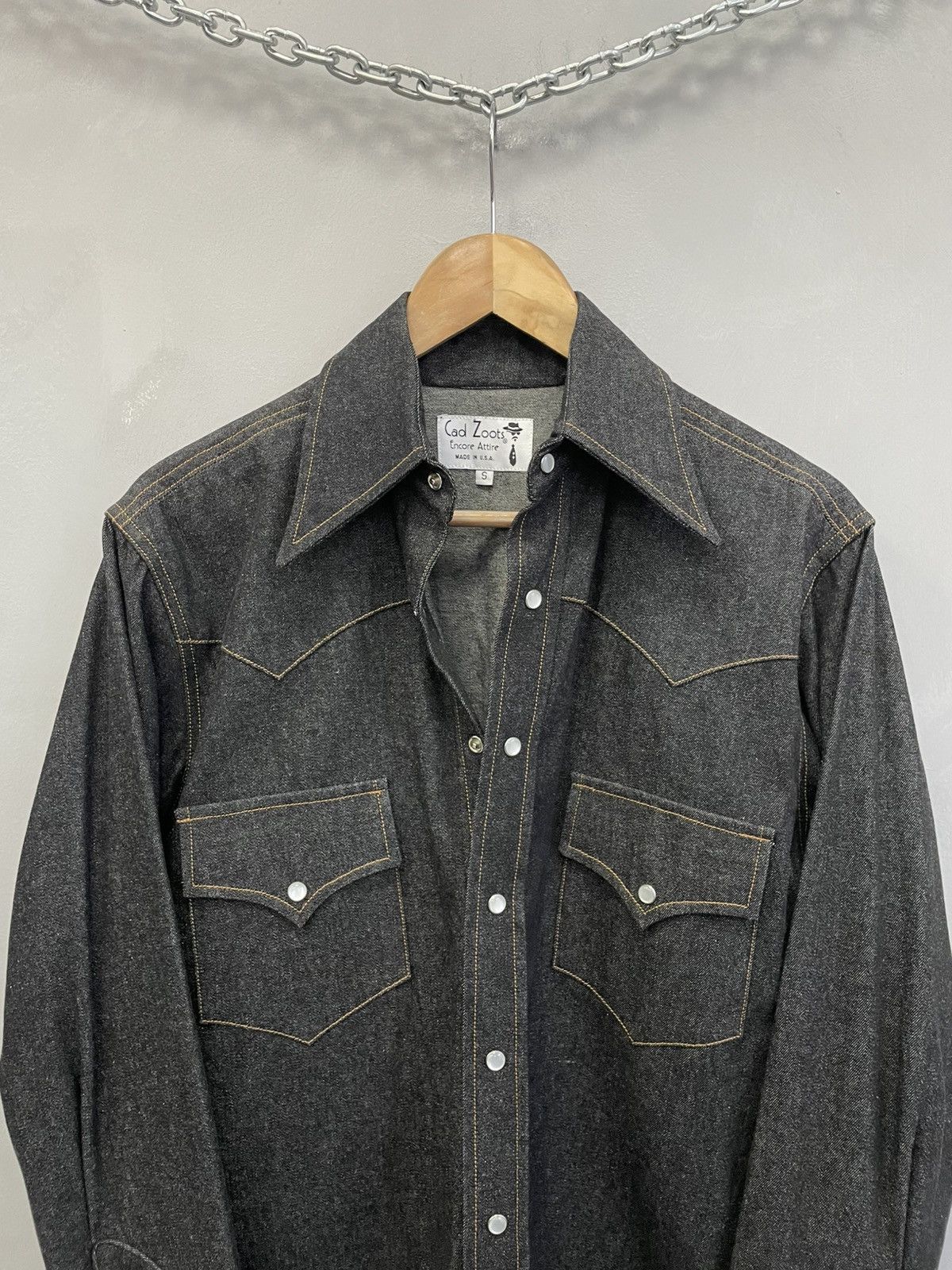 Western Rise Cad Zoots vintage denim shirt western style hype 90s Size US S / EU 44-46 / 1 - 2 Thumbnail