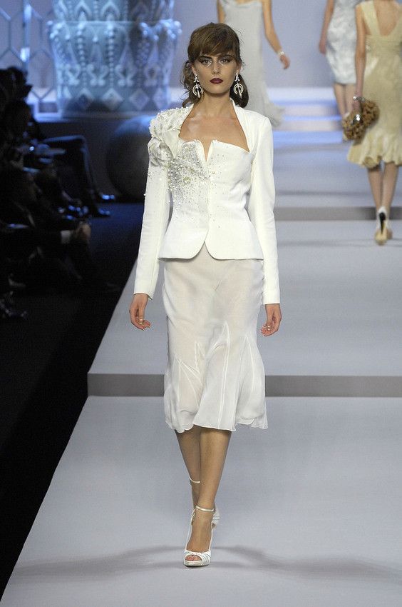 Dior Christian Dior S/S 2008 Couture Ensemble. Size L / US 10 / IT 46 - 2 Thumbnail