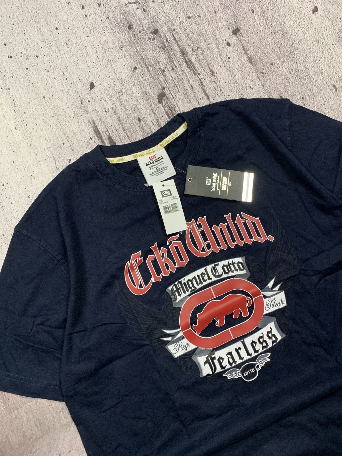 Ecko Unltd. Ecko UNLTD. Tee Vintage Sk8 Big Logo Avantgarde Style Size US XL / EU 56 / 4 - 3 Thumbnail