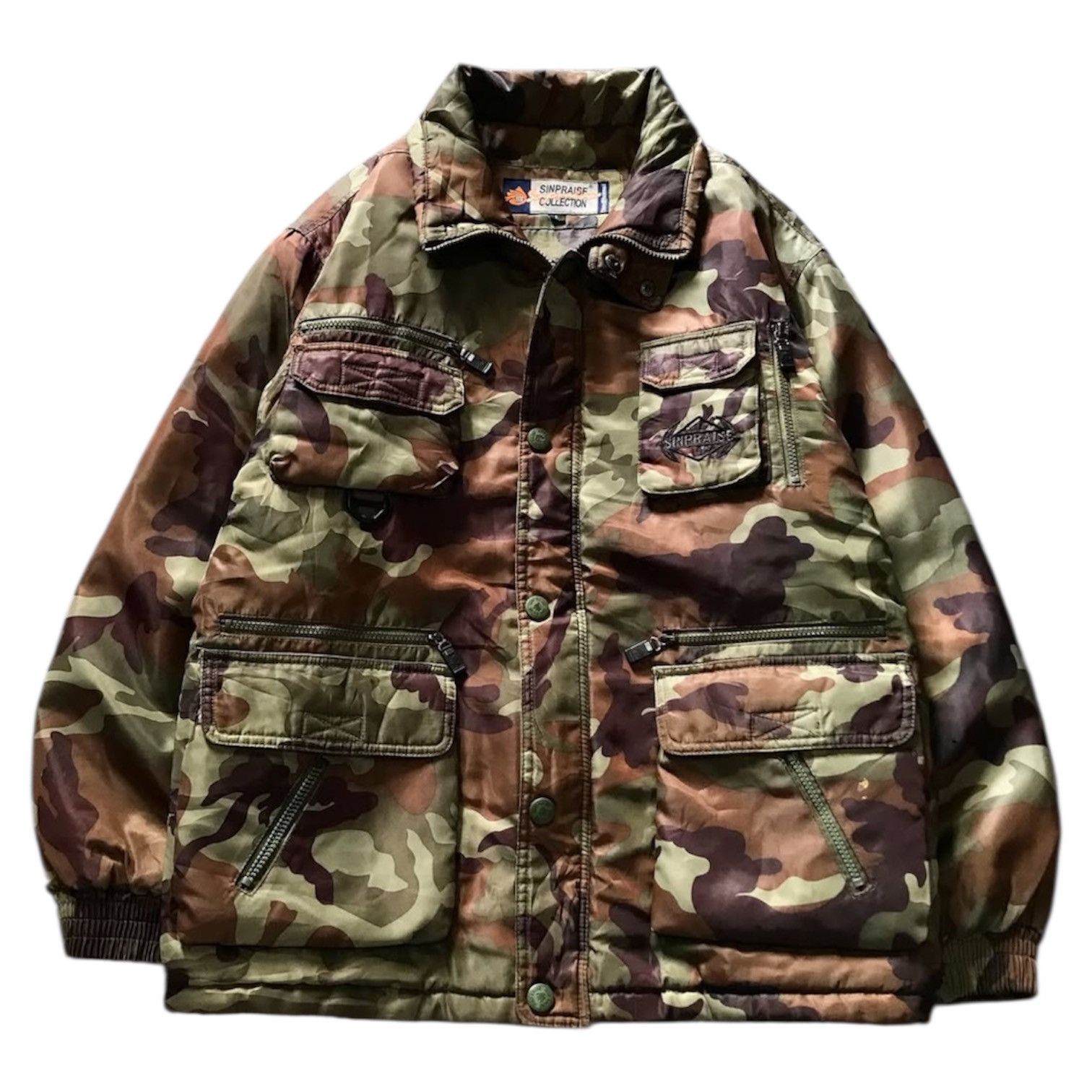 Japanese Brand 2000s Sin Army Tactical Cargo Camo Military Jacket y2k Lgb Size US XL / EU 56 / 4 - 1 Thumbnail