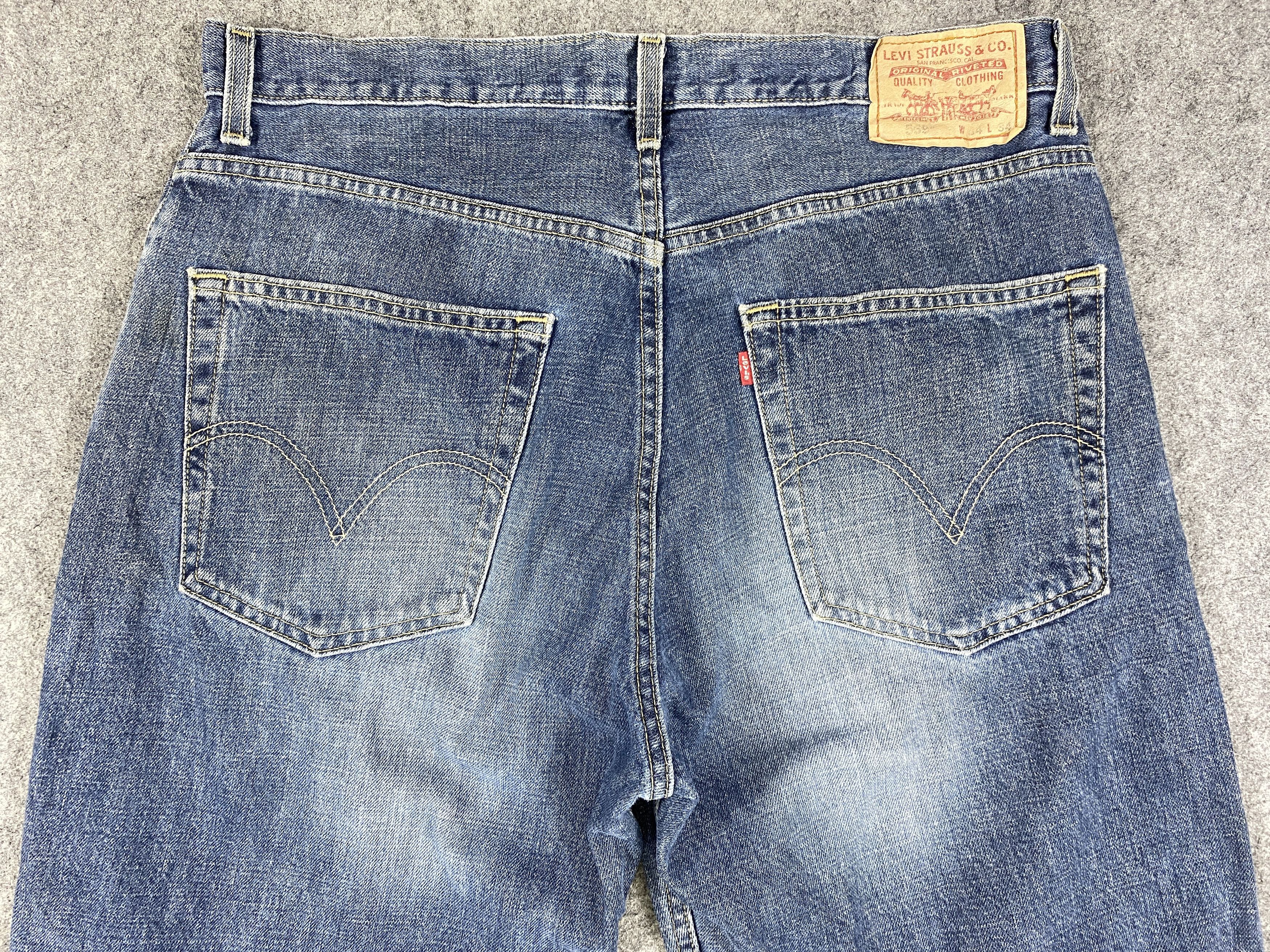 Levi's Blue Distressed Vintage Levi's 569 36x32.5 Denim -SJ017 Size US 36 / EU 52 - 4 Thumbnail