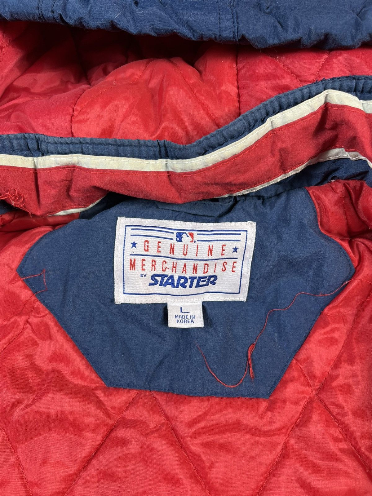 Starter Starter Cleveland Indians Jacket MLB Vintage Hooded L Size US L / EU 52-54 / 3 - 11 Thumbnail