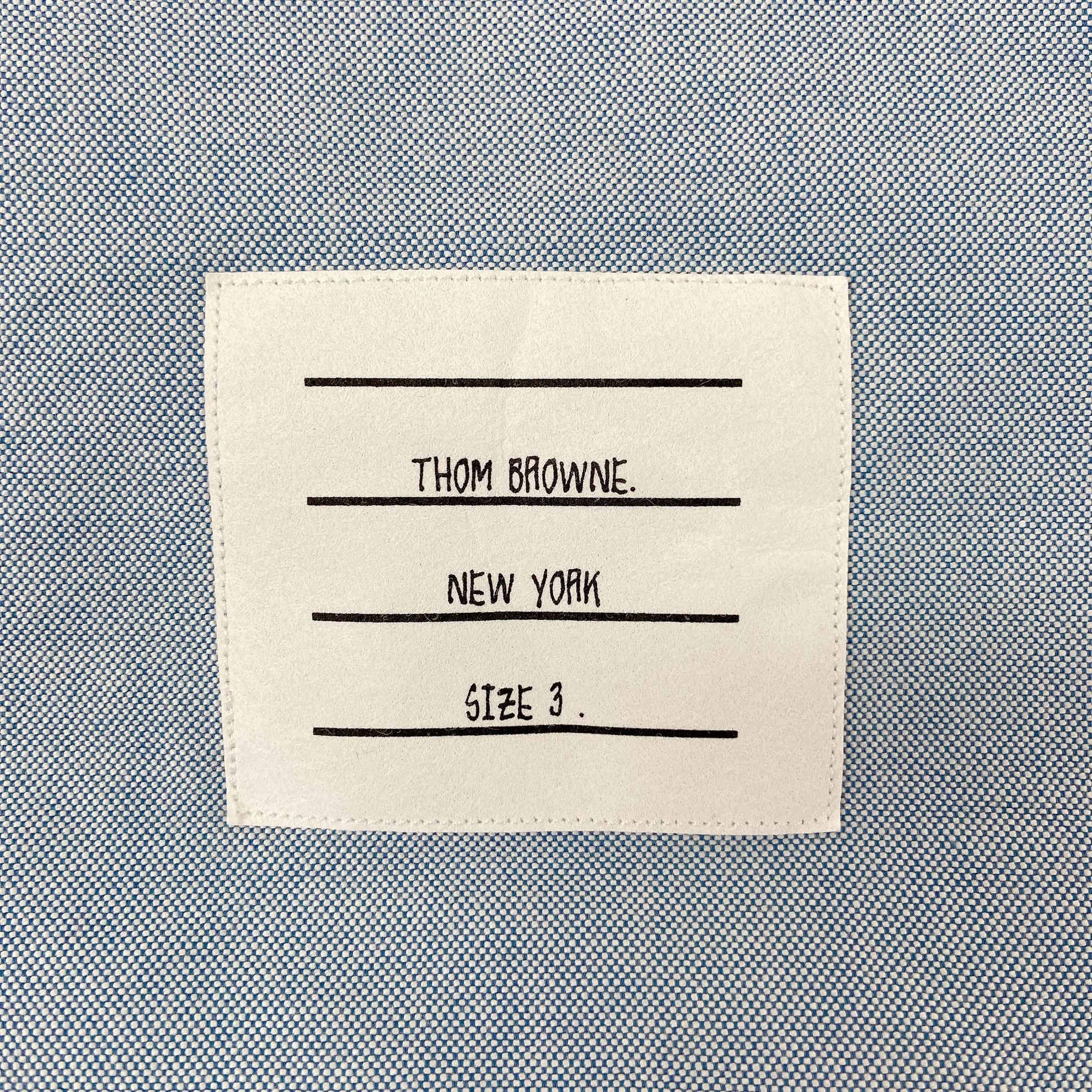 Thom Browne Thom Browne blue shirt 3 new with tags Size US M / EU 48-50 / 2 - 6 Thumbnail