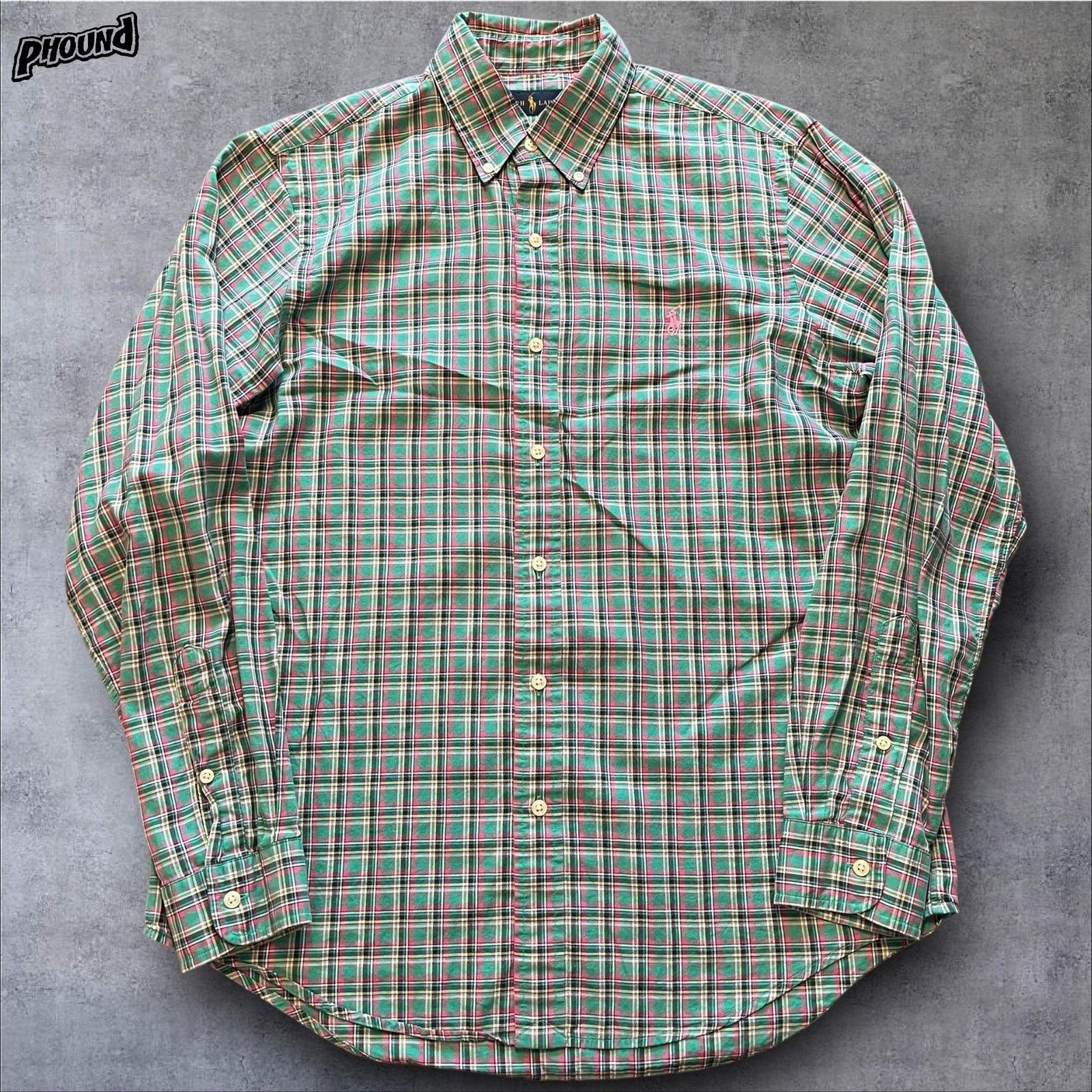 Ralph Lauren Ralph Lauren Shirt M Green Pink Plaid Button Down Pony Size US M / EU 48-50 / 2 - 1 Thumbnail