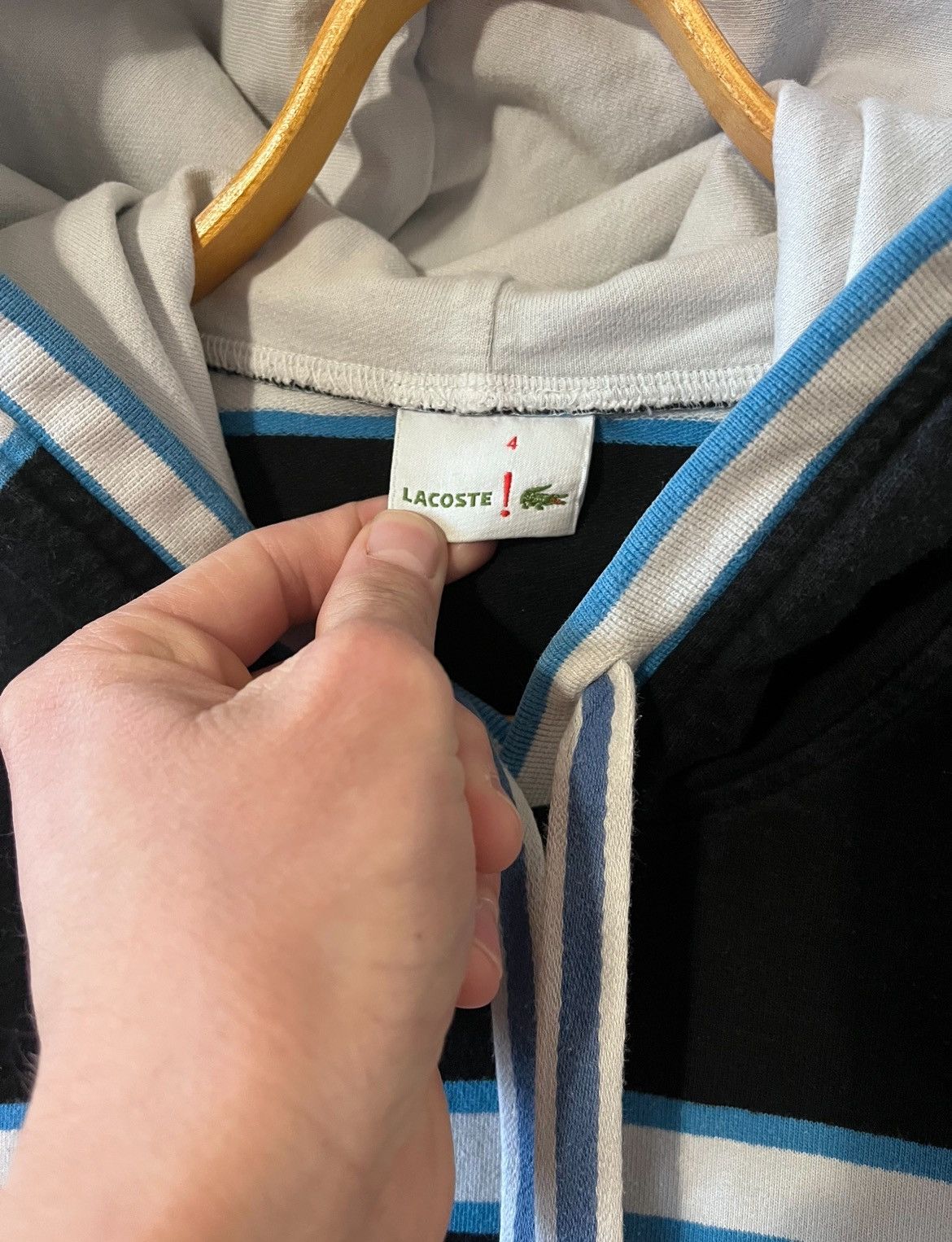 Lacoste Lacoste Vintage Hoodie Size US L / EU 52-54 / 3 - 4 Thumbnail