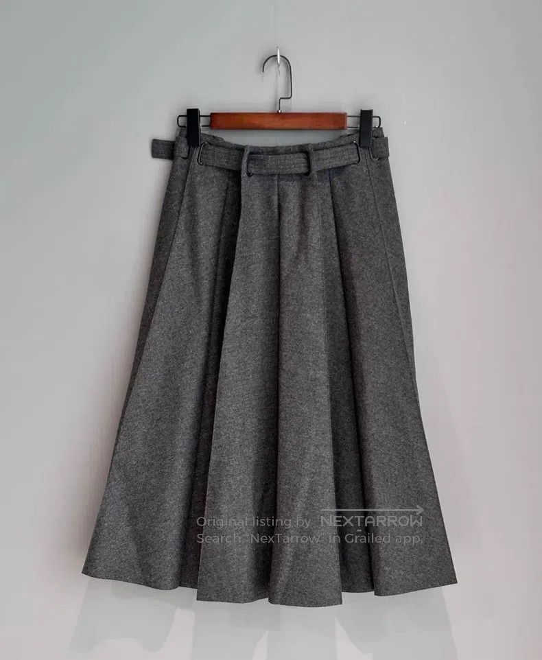 Fendi Fendi Gray Midi Skirt Size 24" / US 00 / IT 34 - 3 Thumbnail