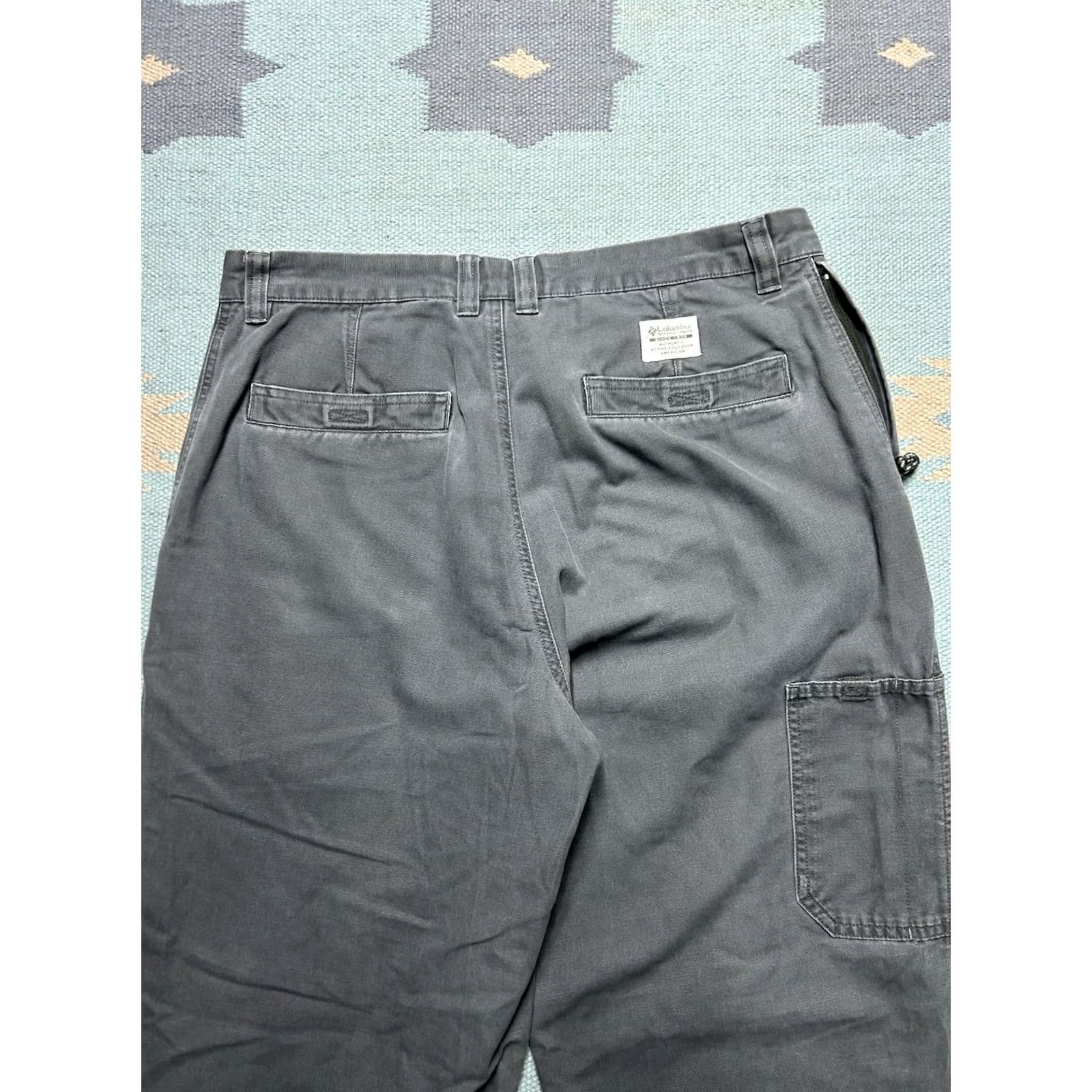 Vintage Columbia Pants Canvas Carpenter Gray 34x30 Mens Outdoor Hiking Fishing Size US 34 / EU 50 - 4 Thumbnail