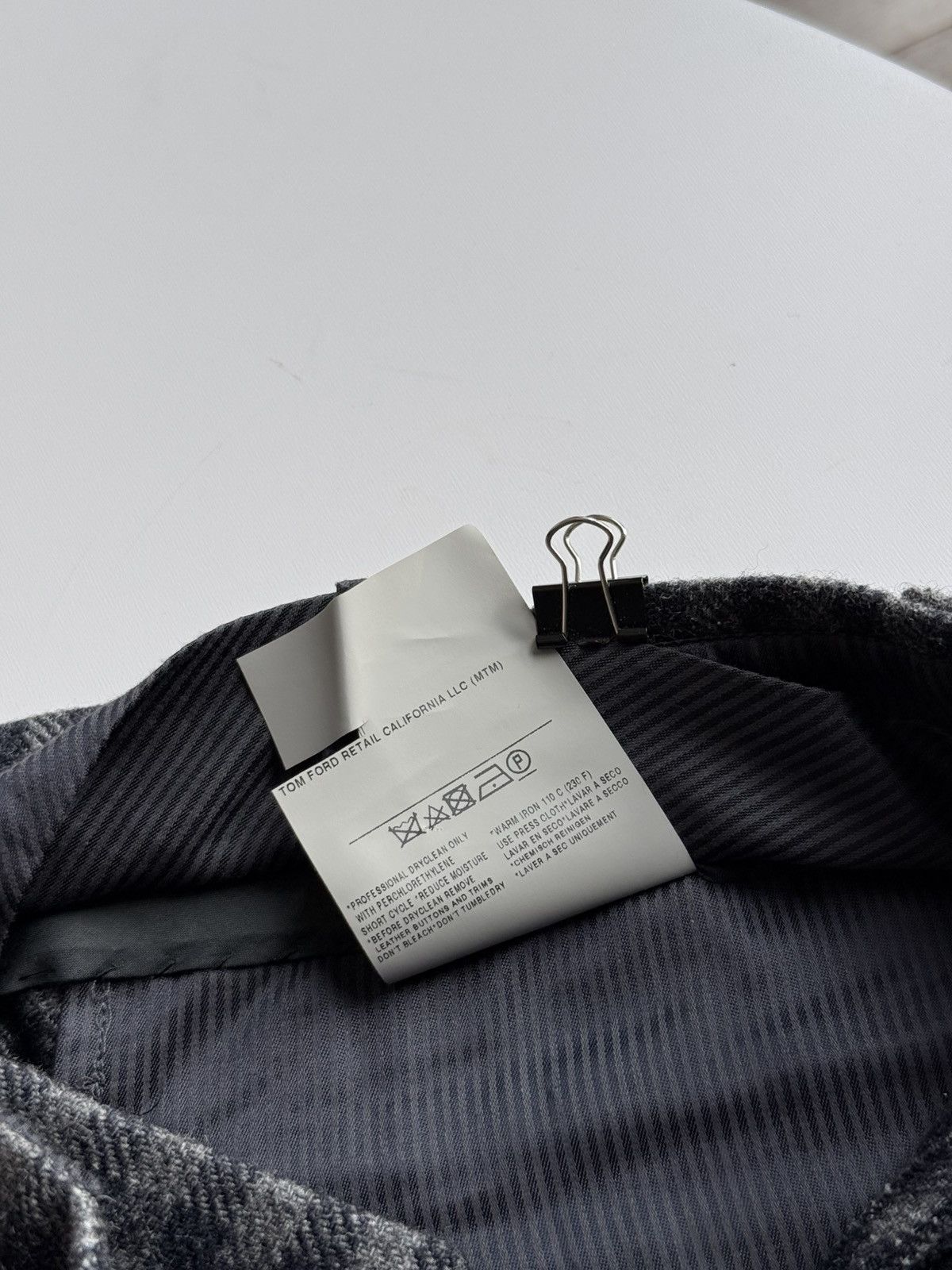 Tom Ford Tom Ford Grey Silk / Wool Tailored Straight Leg Trousers Size US 34 / EU 50 - 15 Thumbnail